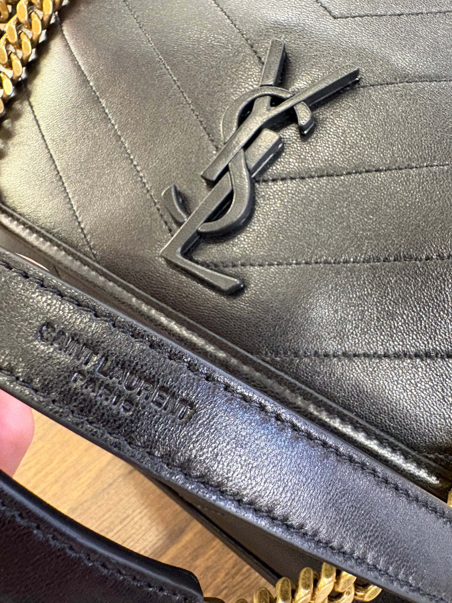 Saint Laurent Niki media in pelle