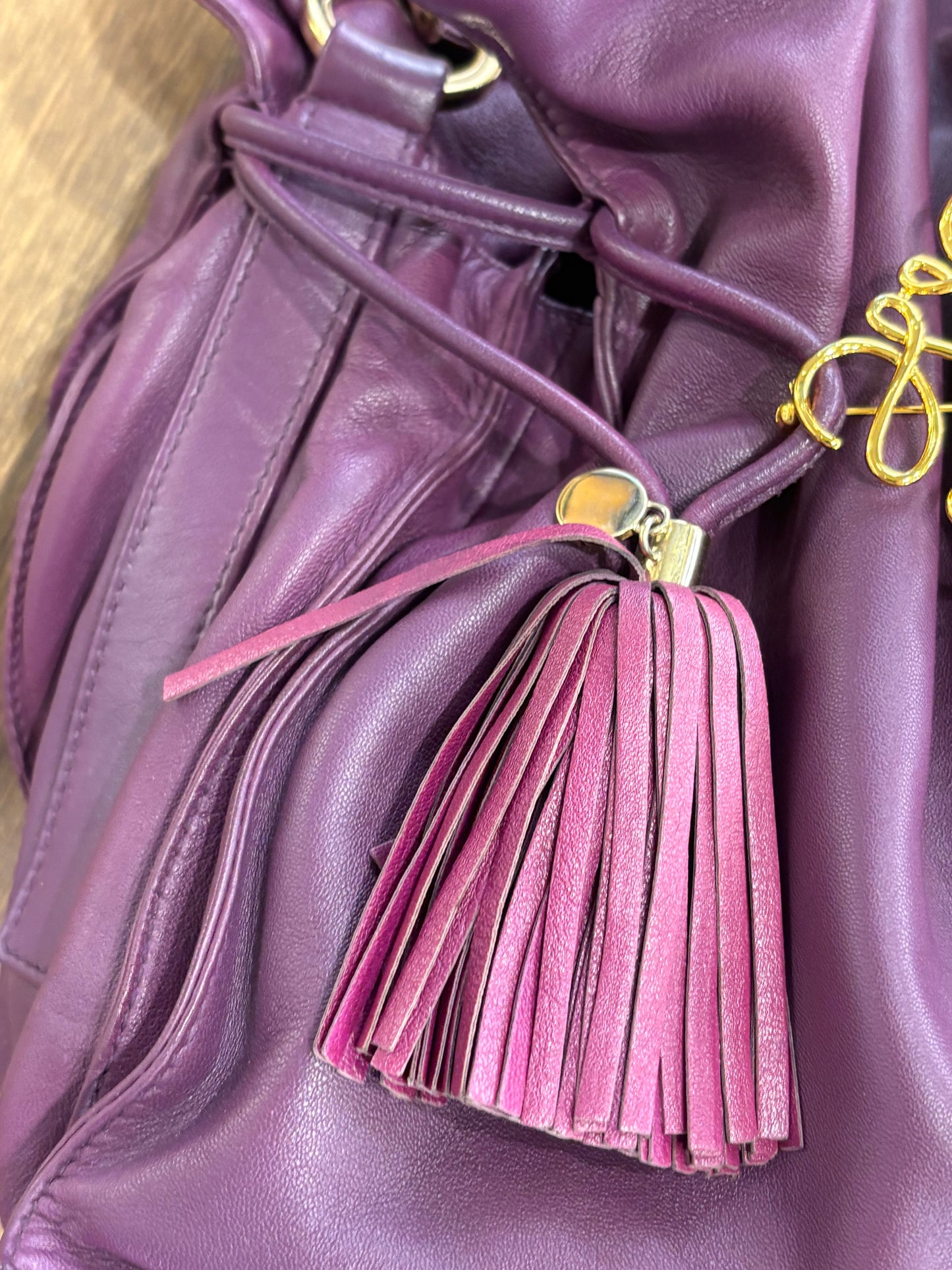 Loewe Flamenco Anagram Tassel Shoulder Bag