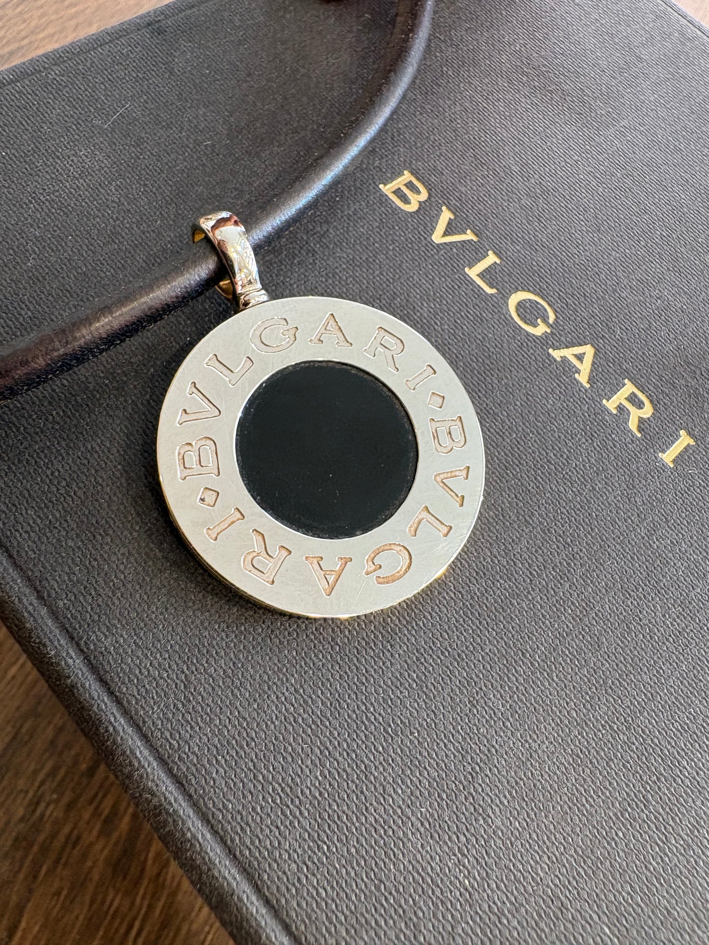 Bvlgari collana Reversibile oro giallo / acciaio