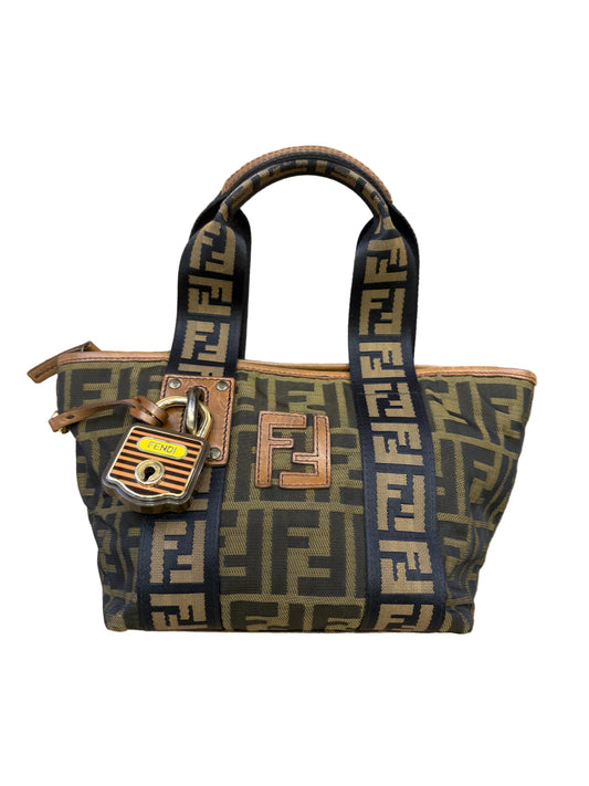 Fendi Vintage Mini Shopper FF Zucca con Lucchetto