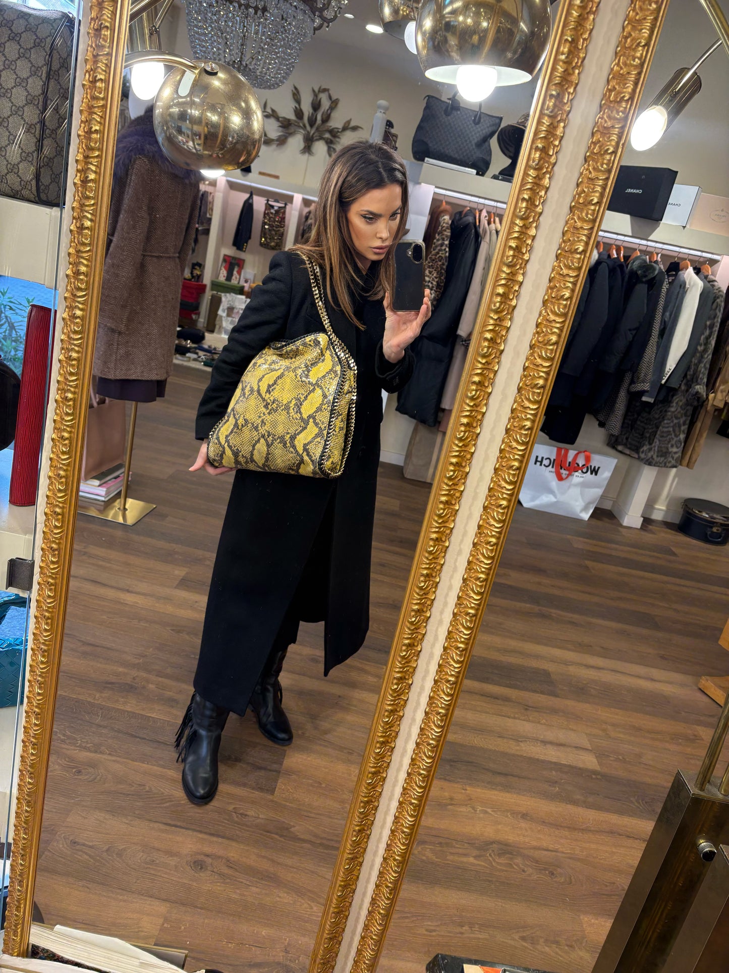 Stella McCartney borsa Falabella pitonata ( vegan leather )