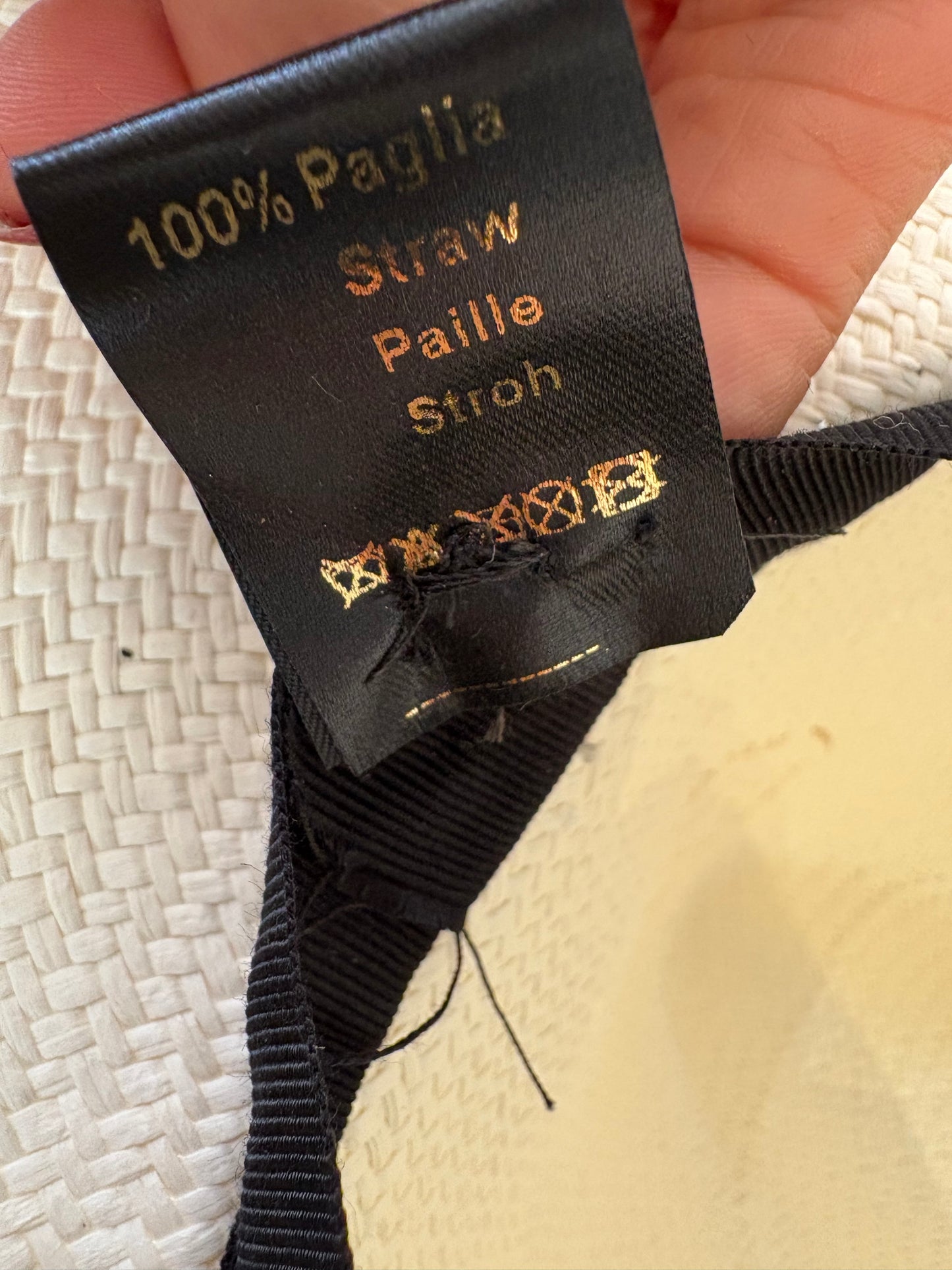 Borsalino cappello Claudette Panama fine tesa larga