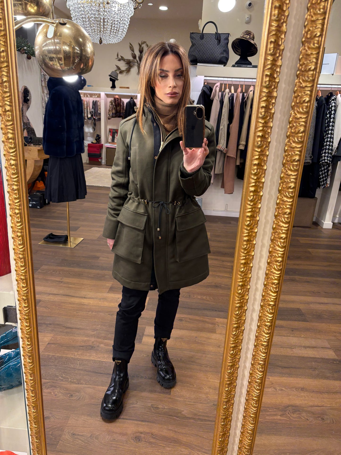 7 For All Mankind parka verde 42