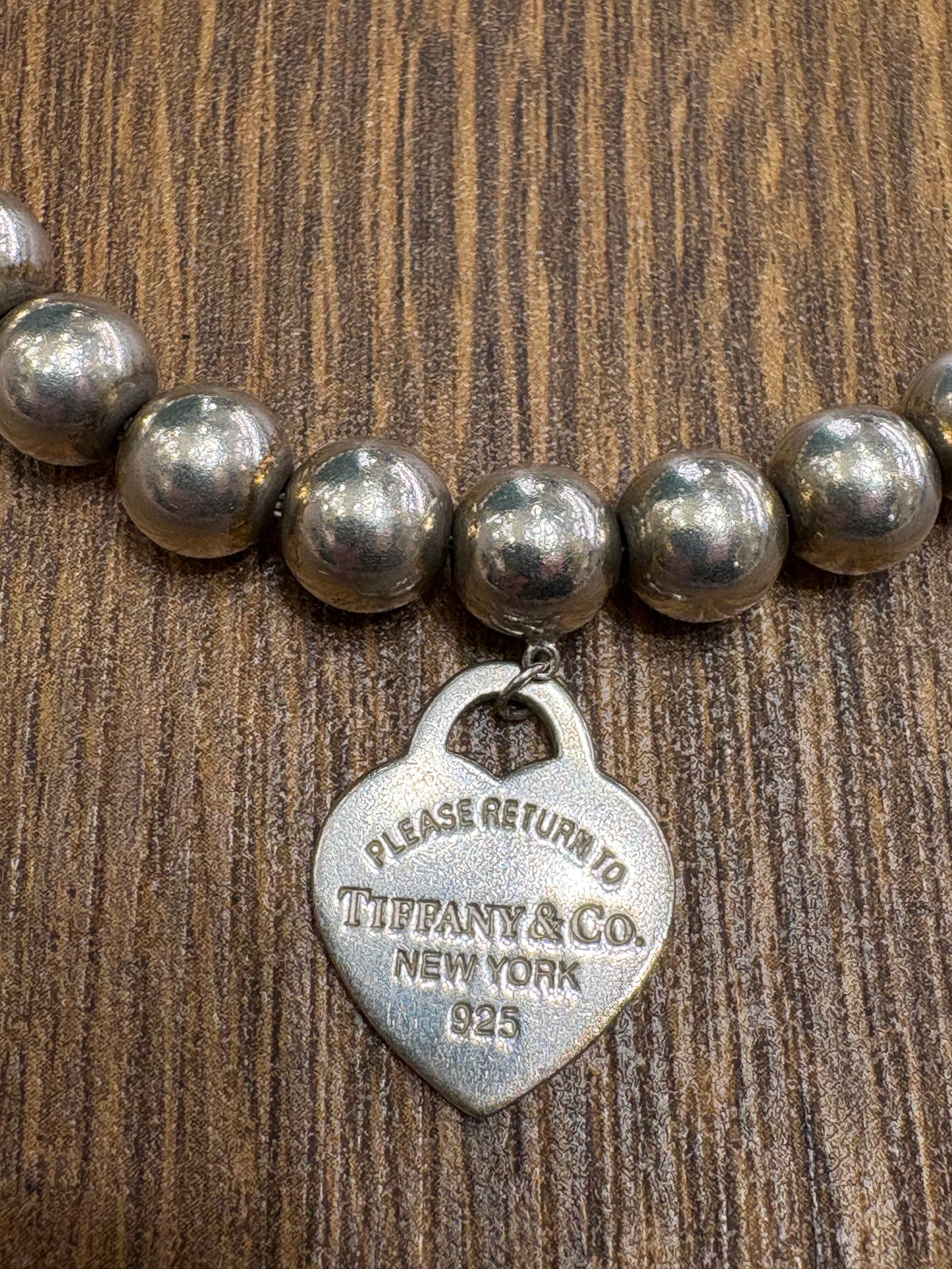 Tiffany &Co. Bracciale Heart Tag in argento, 8 mm ( 19 cm)