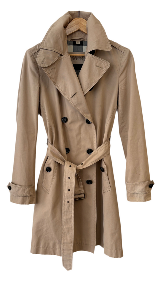 Burberry Brit trench cotone doppio petto