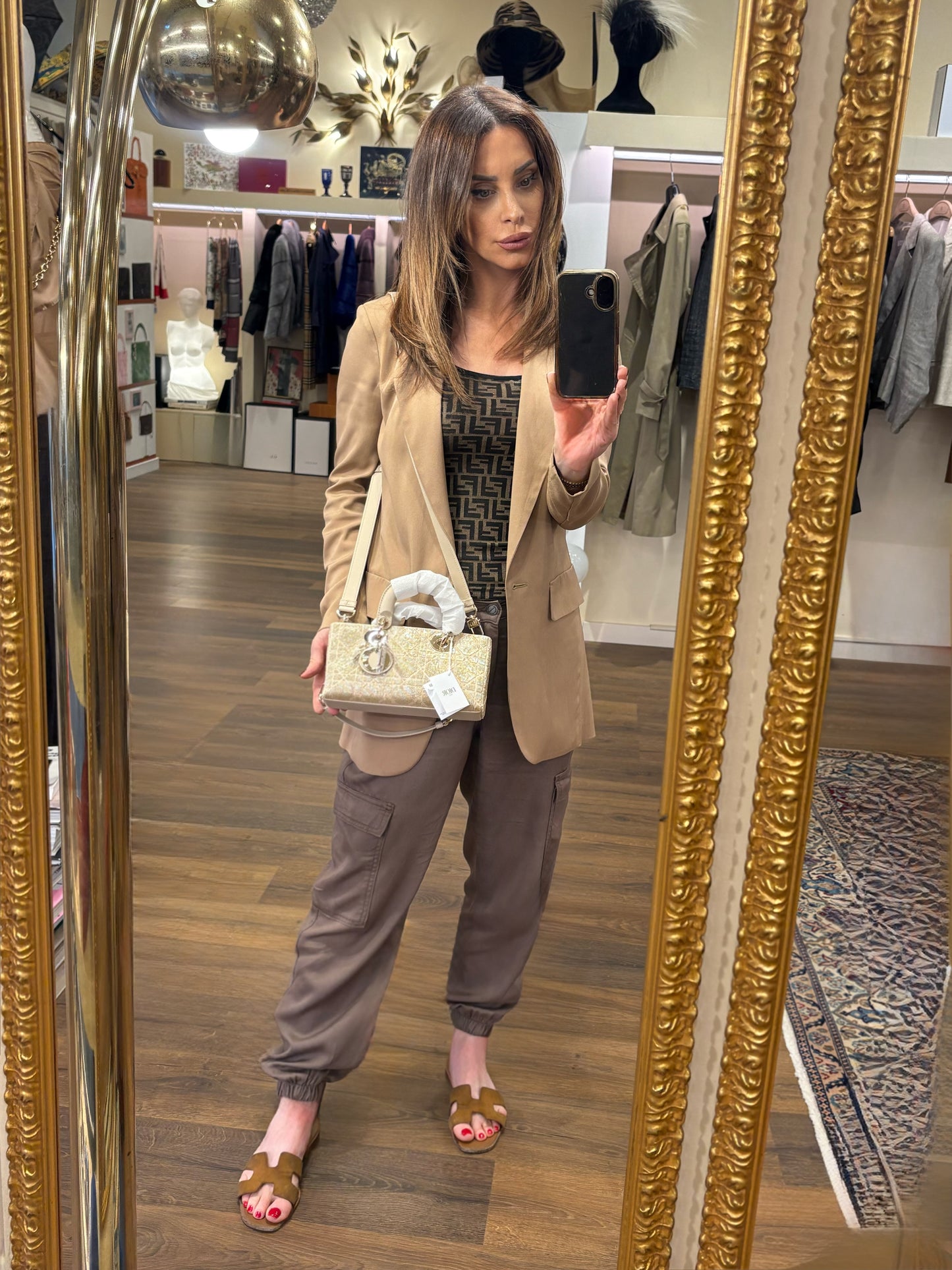 Dior piccola Lady D-Joy cannage ricami. Nuovo
