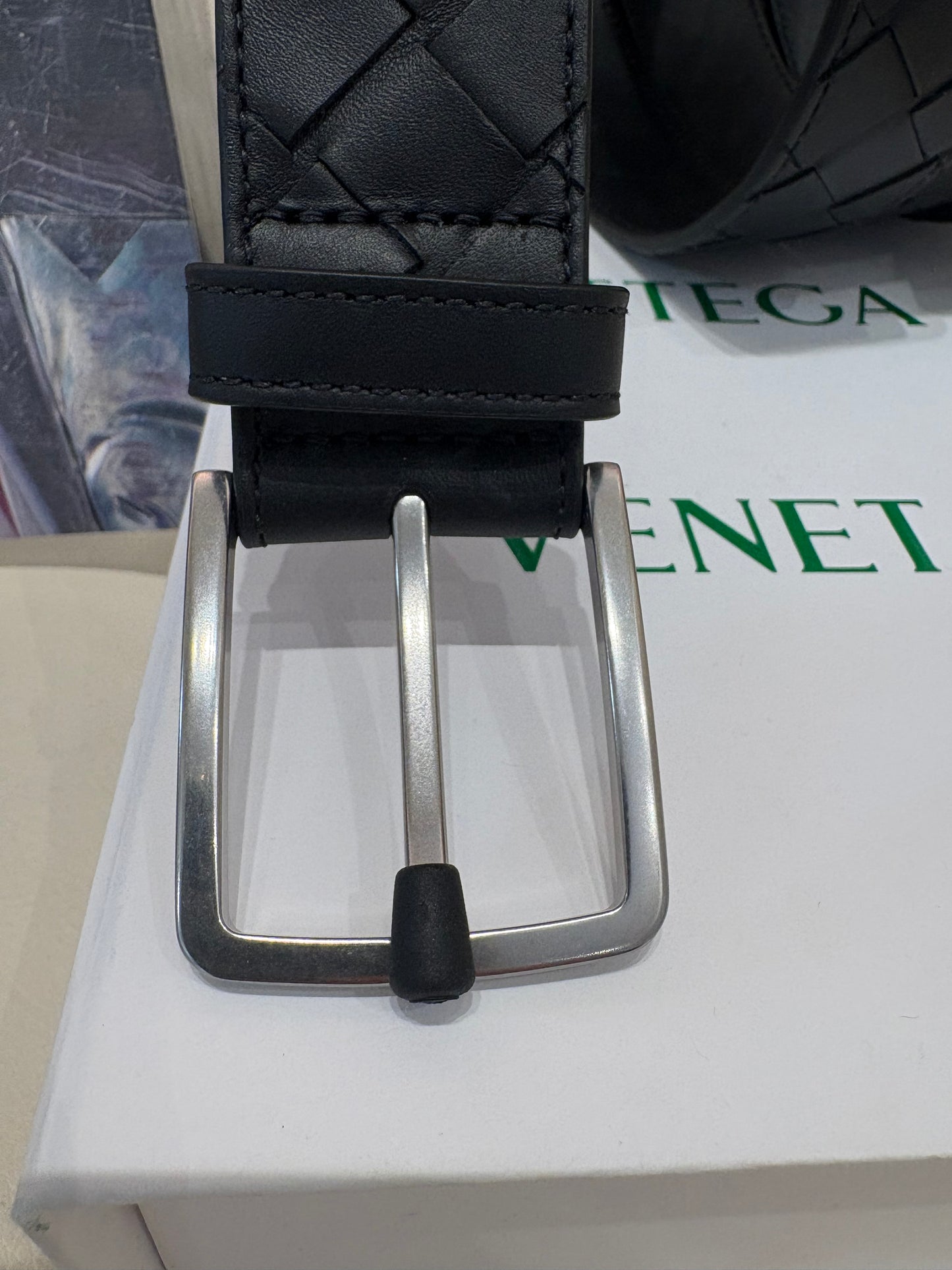 Bottega Veneta cintura uomo in pelle