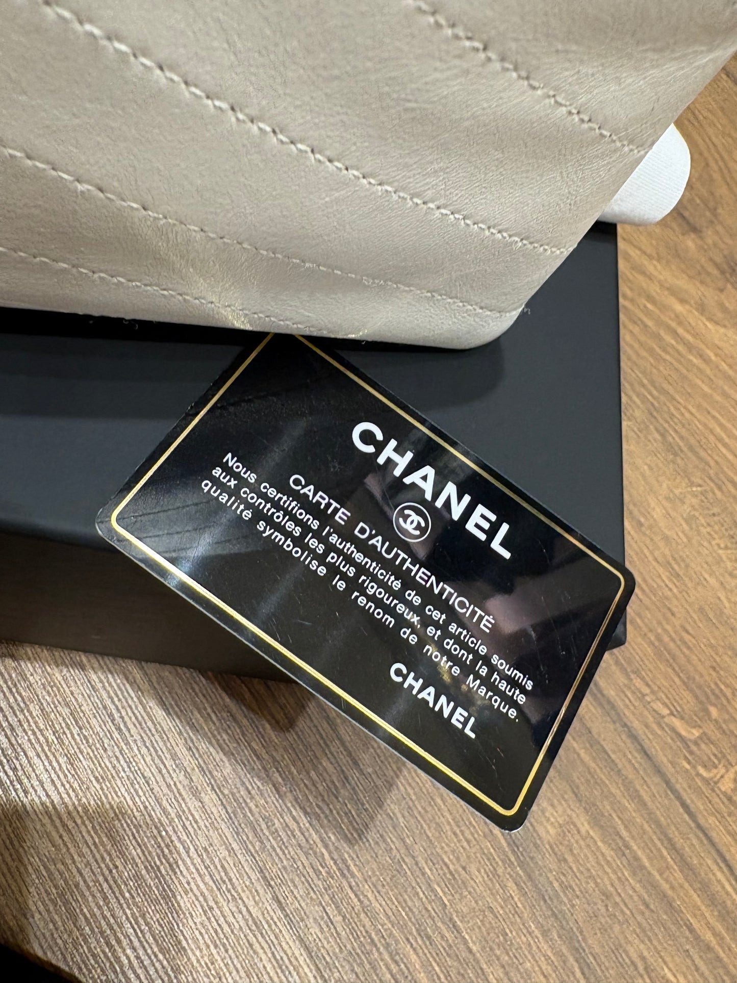 Chanel Triple Compartment in pelle bianca
