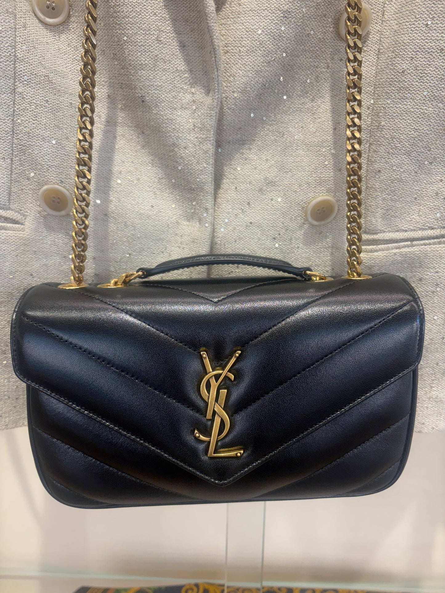 Ysl Loulou small pelle  di agnello trapuntata  . Nuova