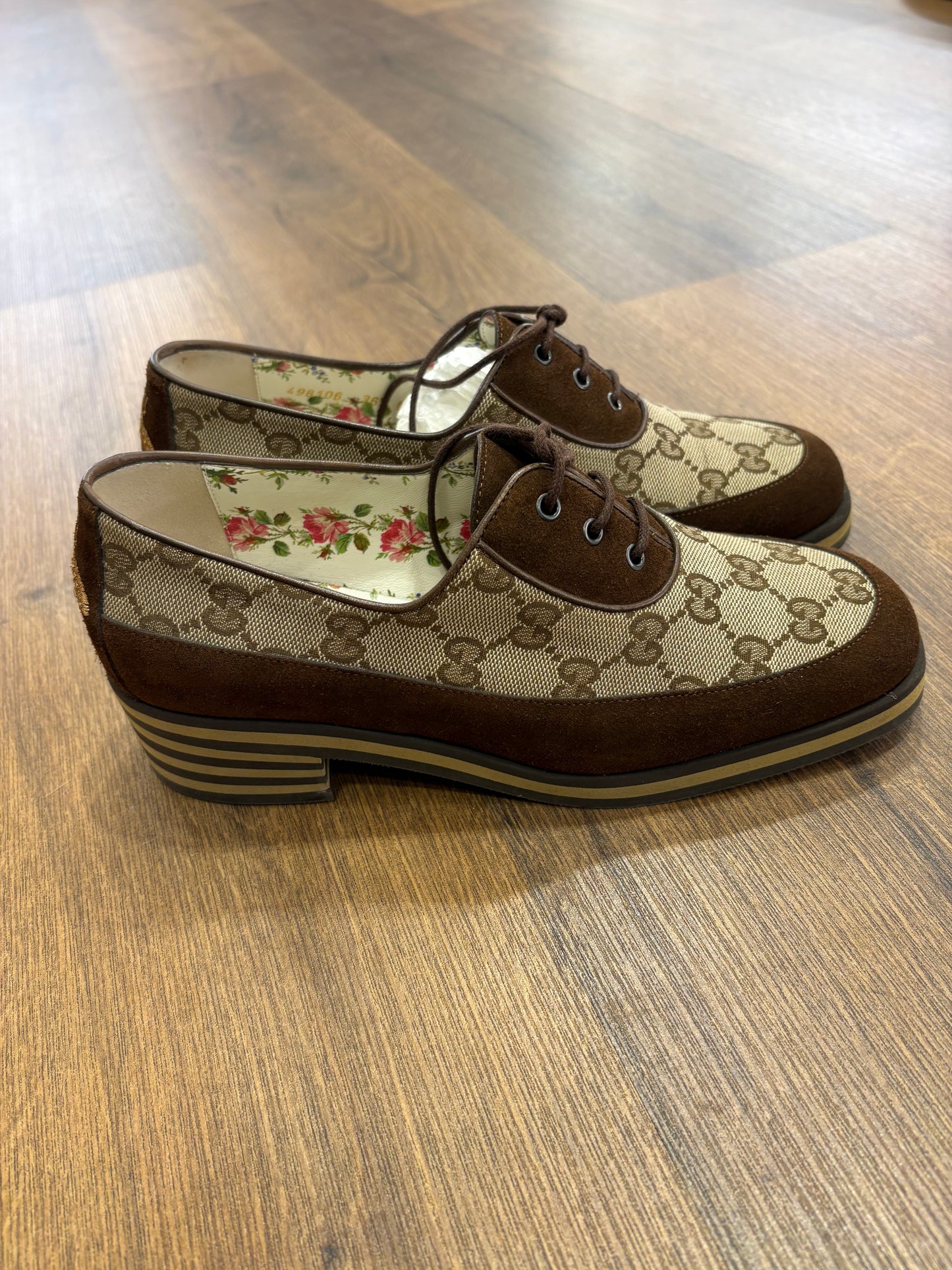 Gucci Thompson Derby GG canvas 36,5