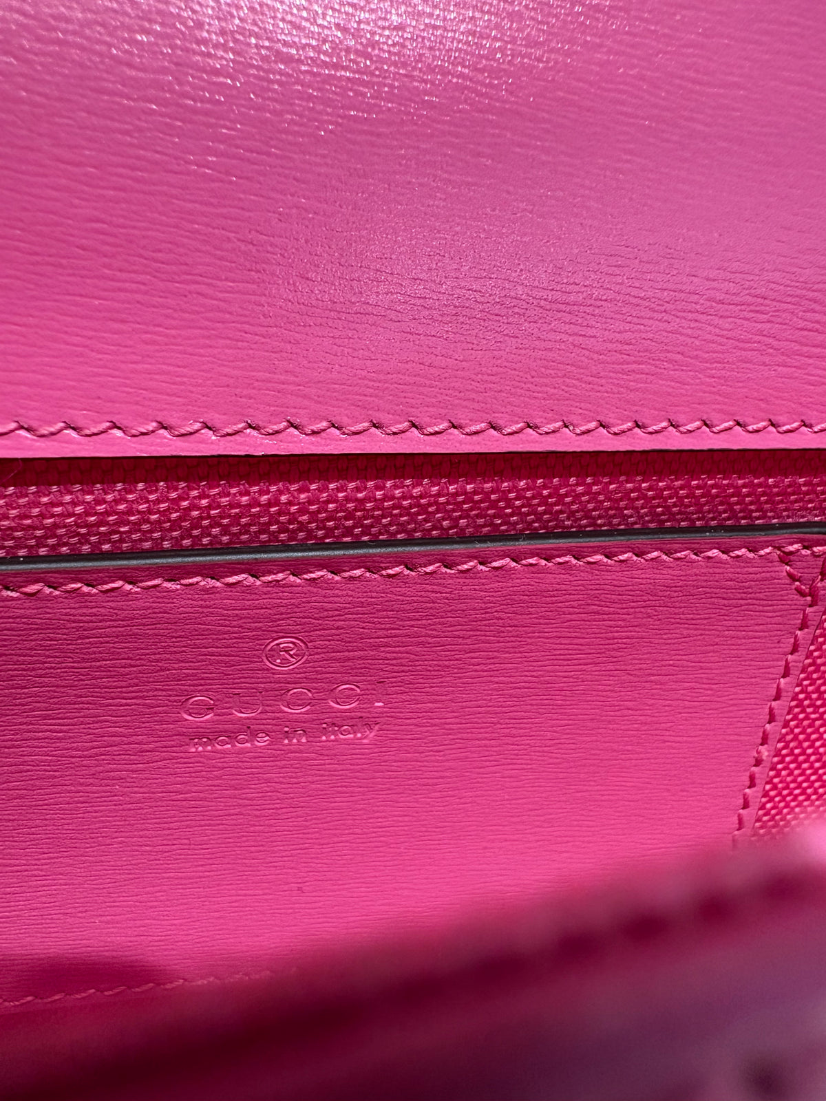 Gucci Borsa a Spalla Luce Mini in Tela GG Monogram Rose Dark Blossom. Nuova