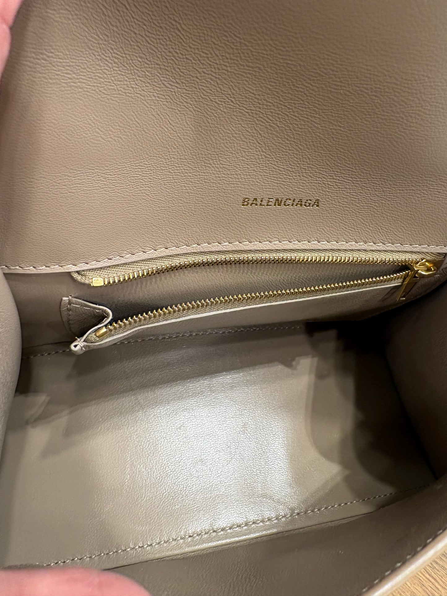 Balenciaga Hourglass Small: The Beige Heritage