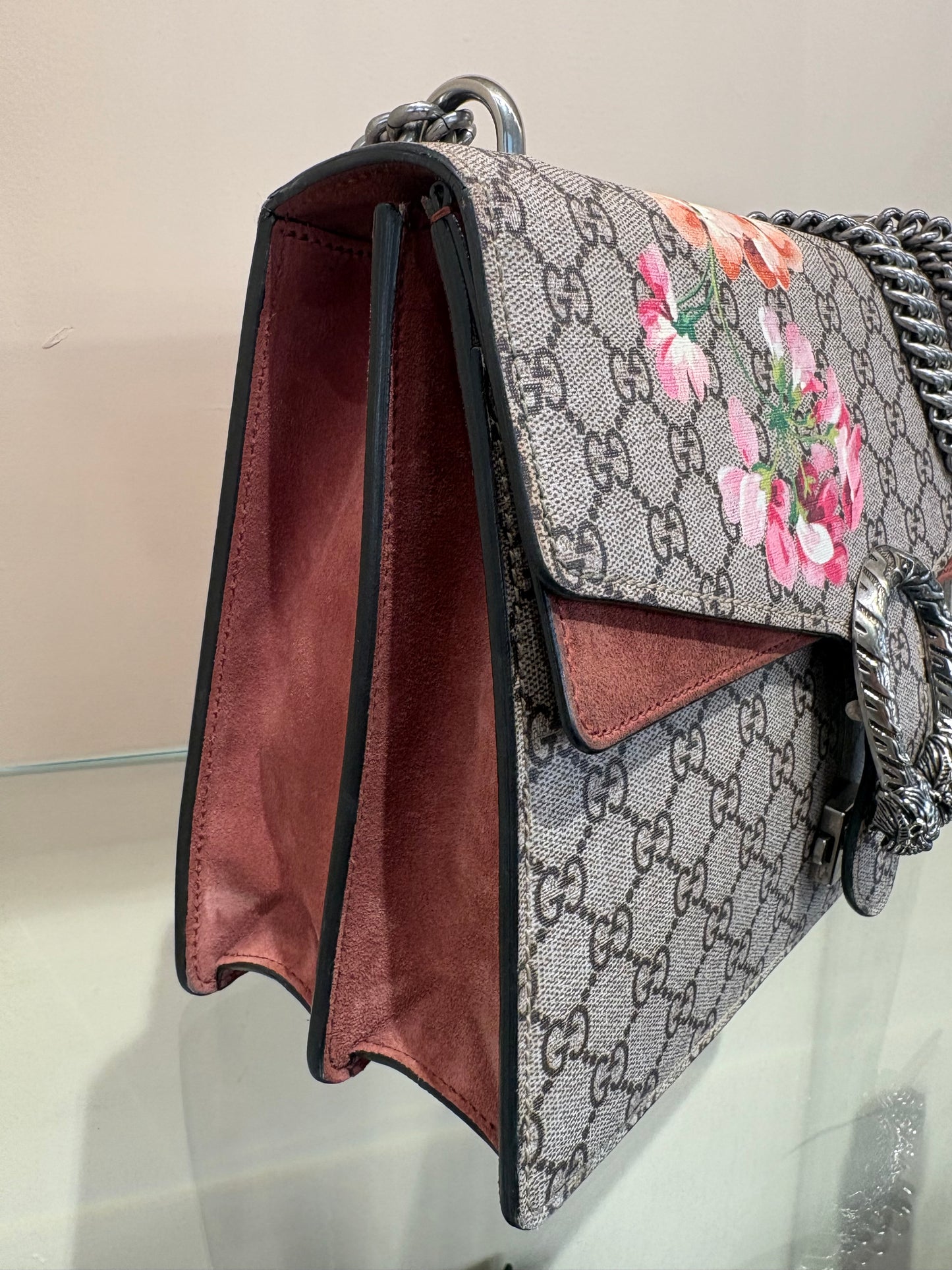 Gucci  Borsa a spalla Dionysus GG Supreme Blooms misura media