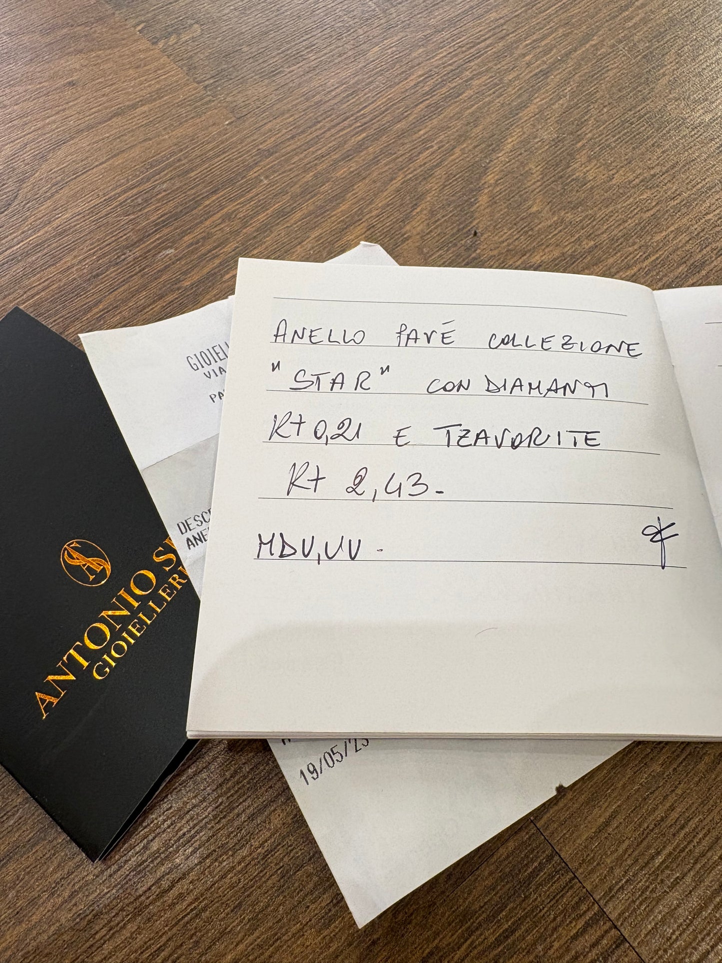 Chimento anello in oro collezione Star diamanti e tzavorite