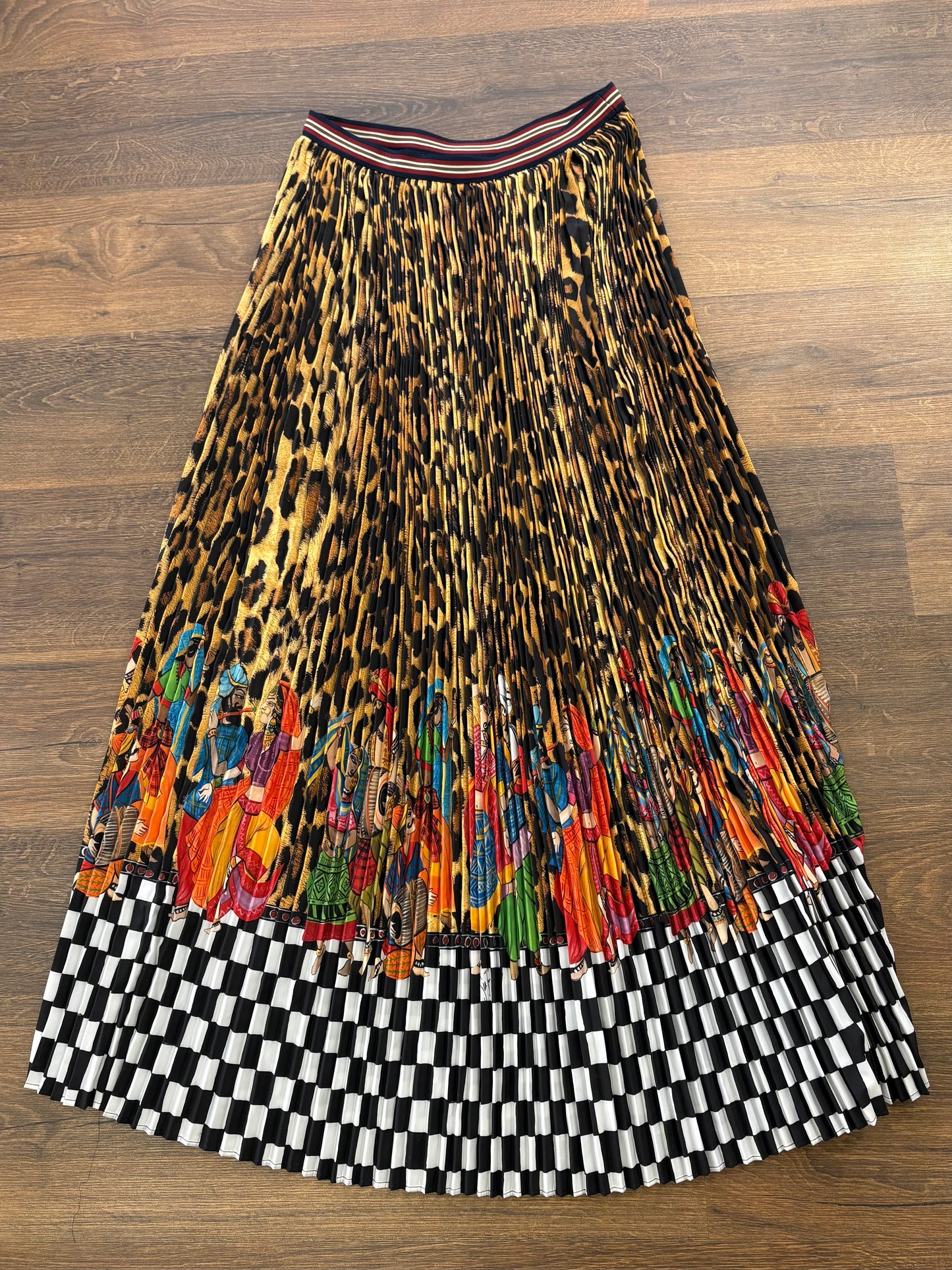 Stella Jean gonna lunga stampa leo ita 44/46