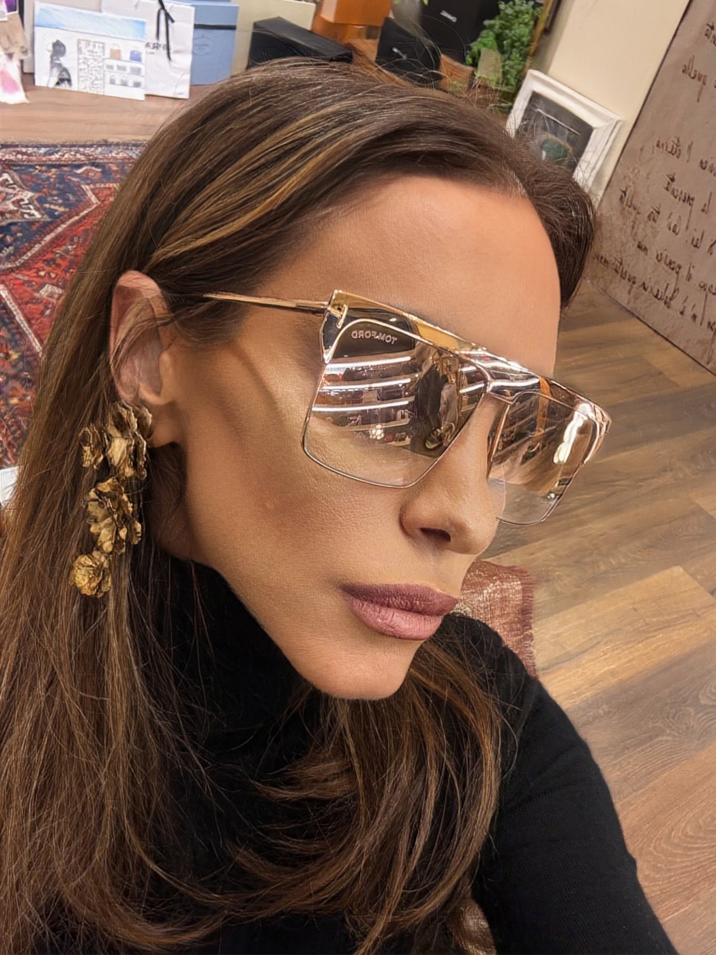 Tom Ford occhiali da sole special Edition gold plated