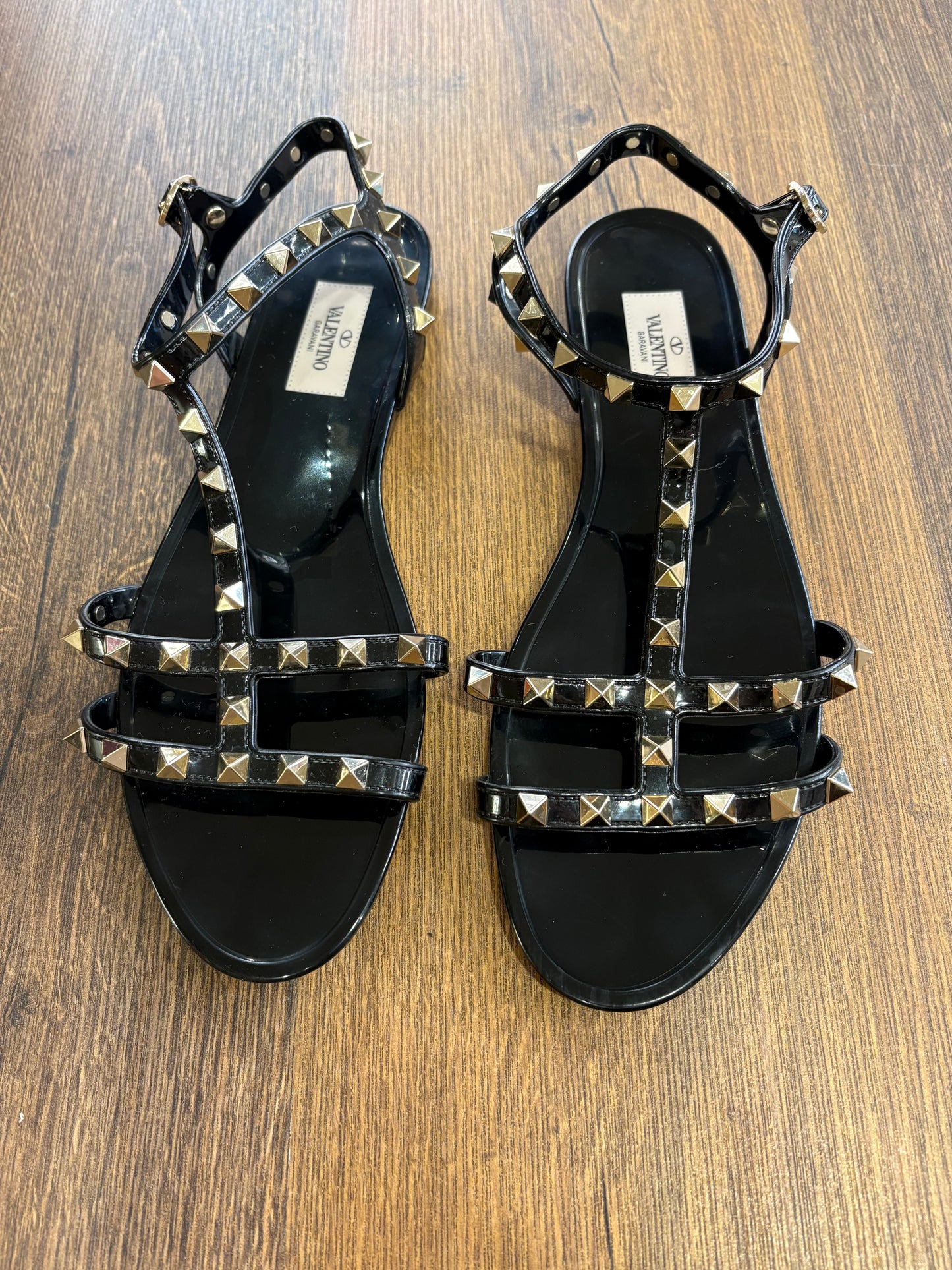 Valentino Garavani  sandali Rockstud in pvc 40