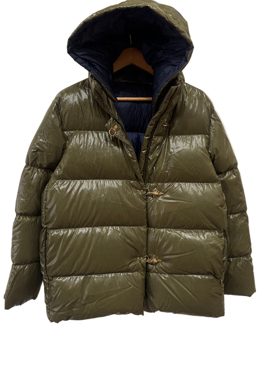 Fay piumino verde salvia ganci oro chiaro M