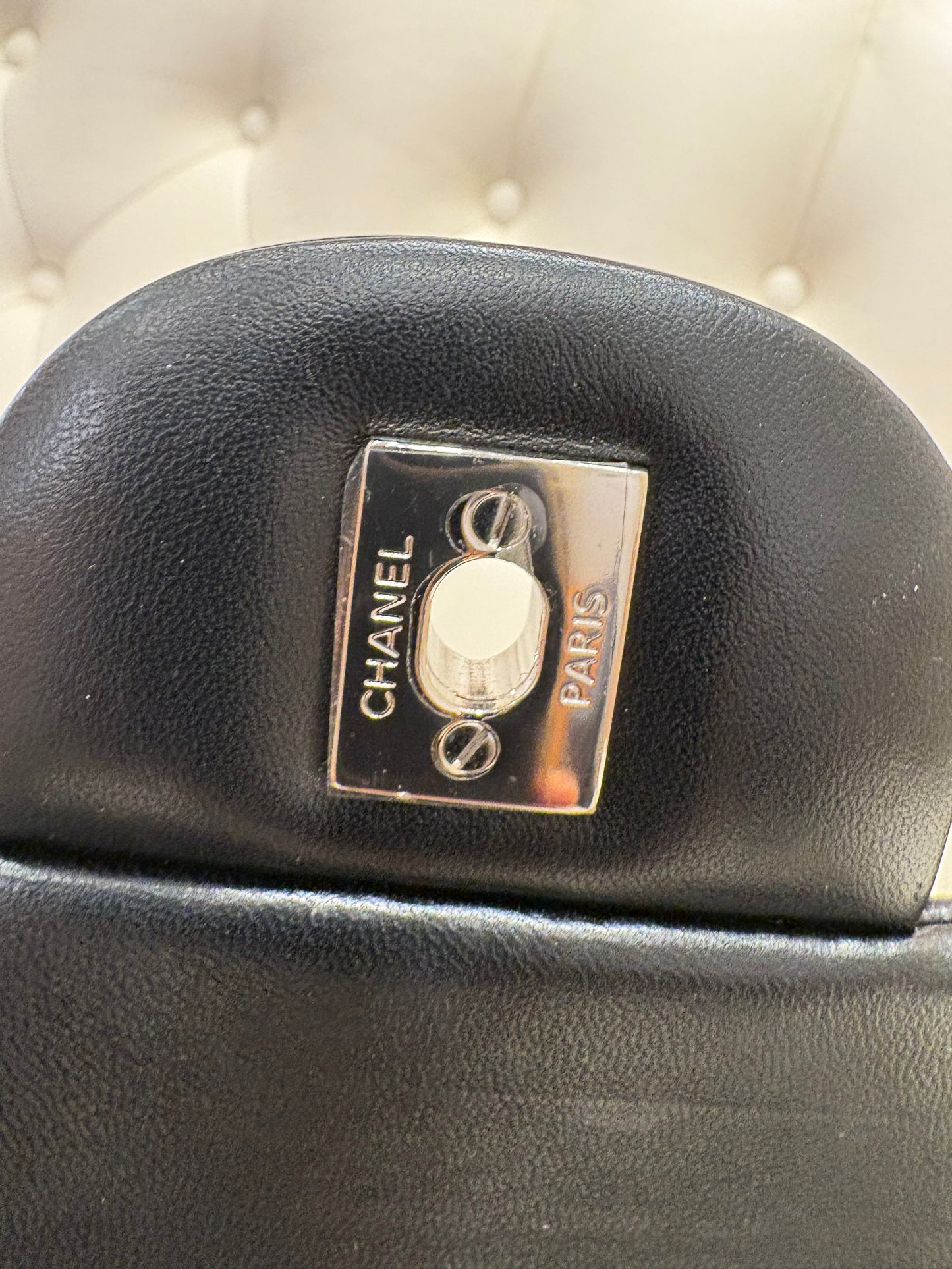 Chanel  Timeless Classic Jumbo lambskin black  hw silver
