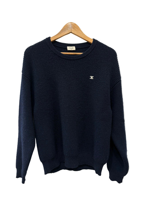 Celine maglione lana  blu
