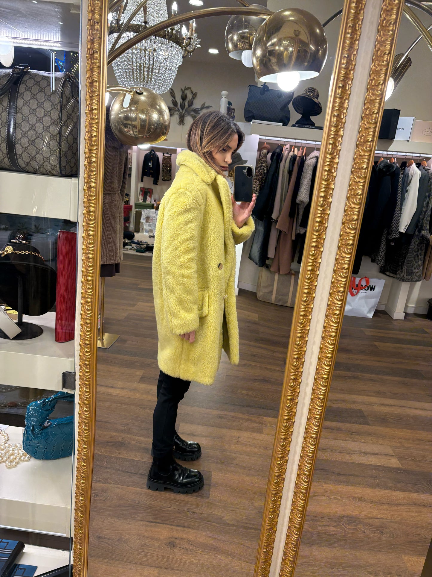 Intrend ( Max Mara ) teddy bear giallo oversize 38