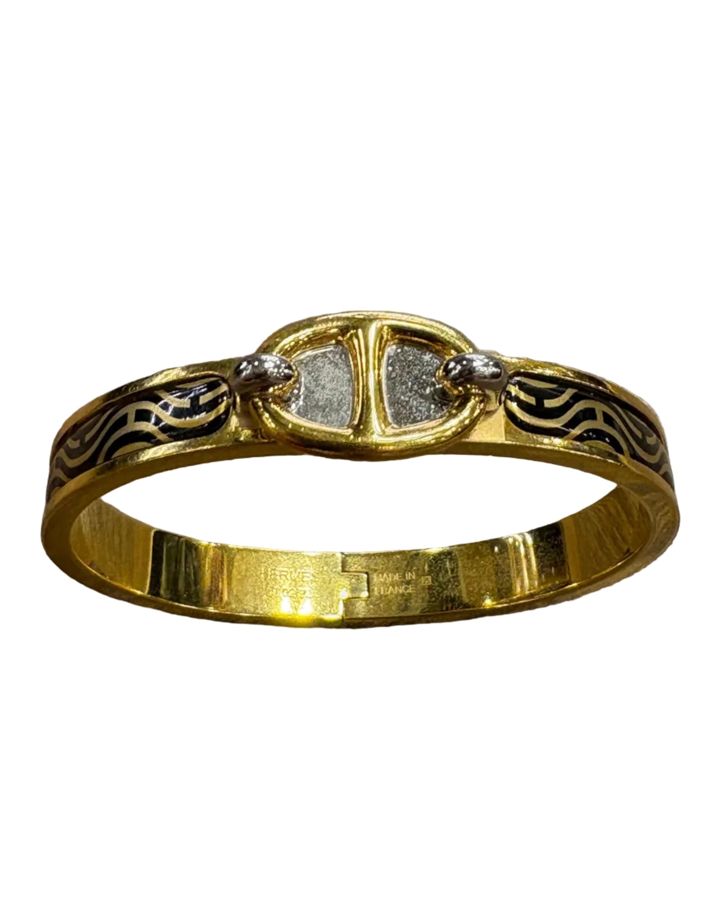 Hermès Mini Clic Chaîne d'Ancre con stampa Mors à Jouets