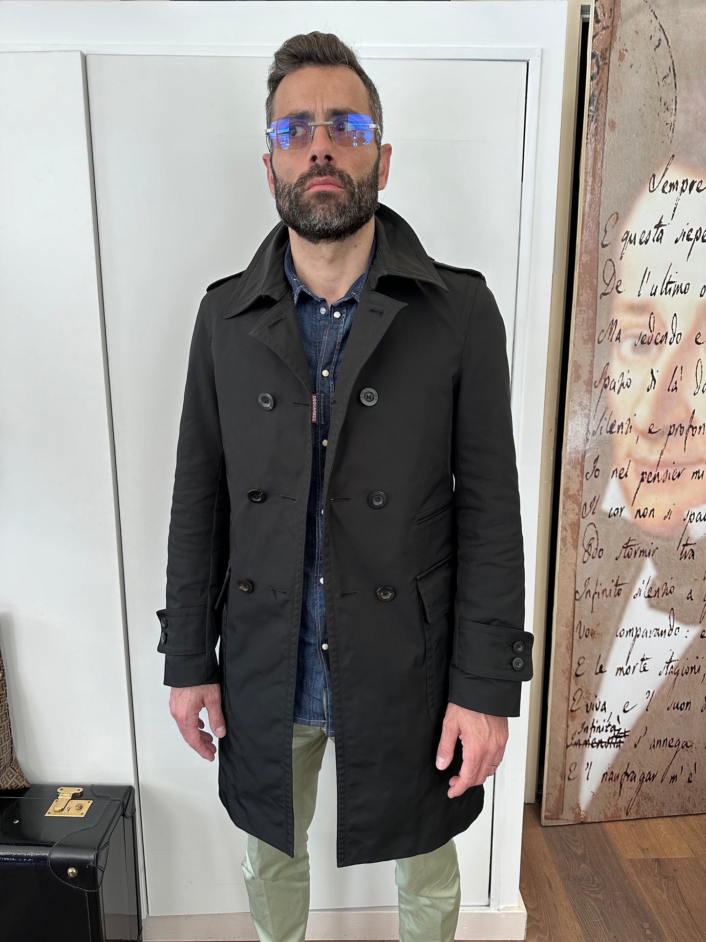 Gucci trench tecnico uomo 46/48