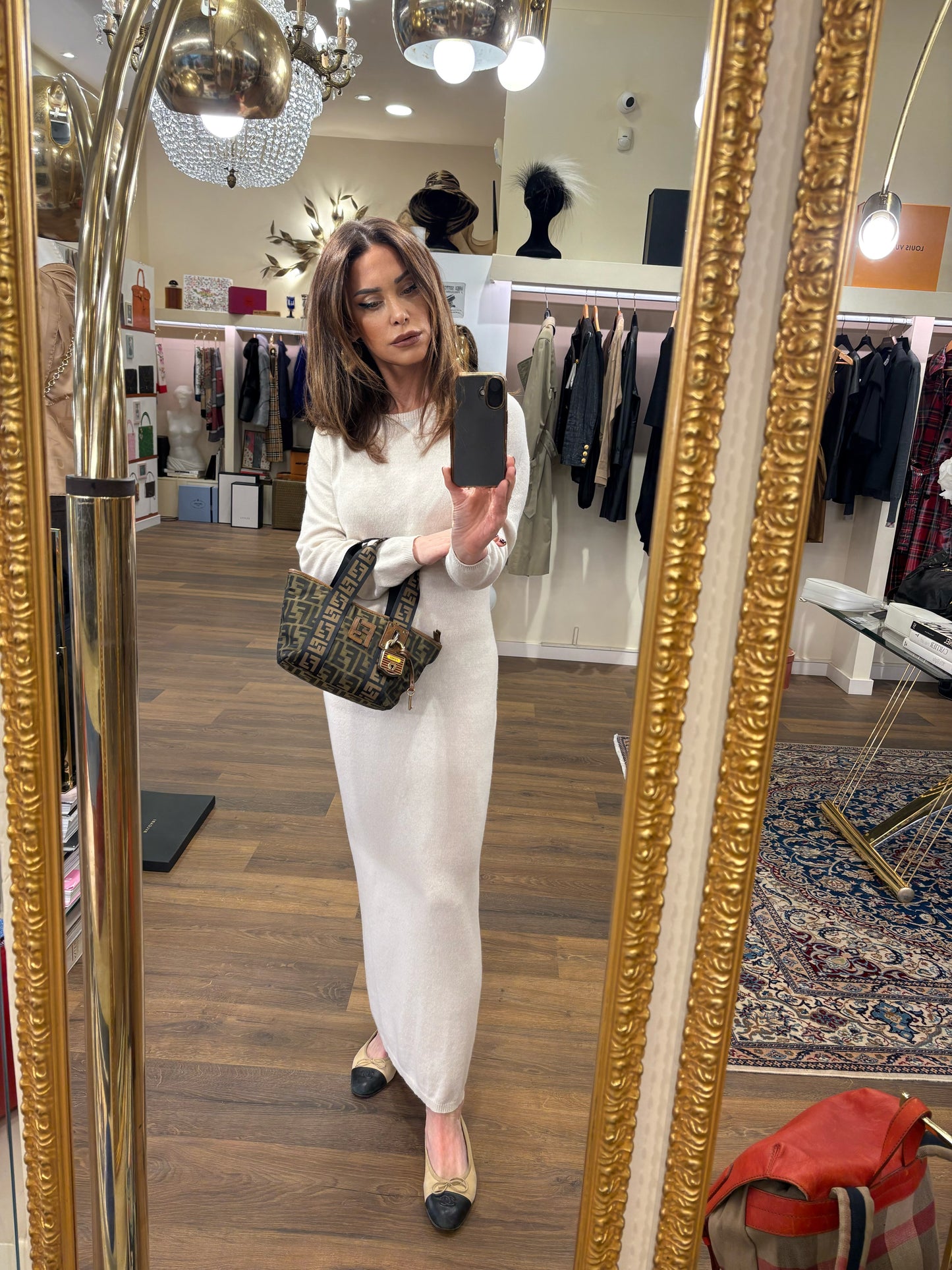 Fendi Vintage Mini Shopper FF Zucca con Lucchetto