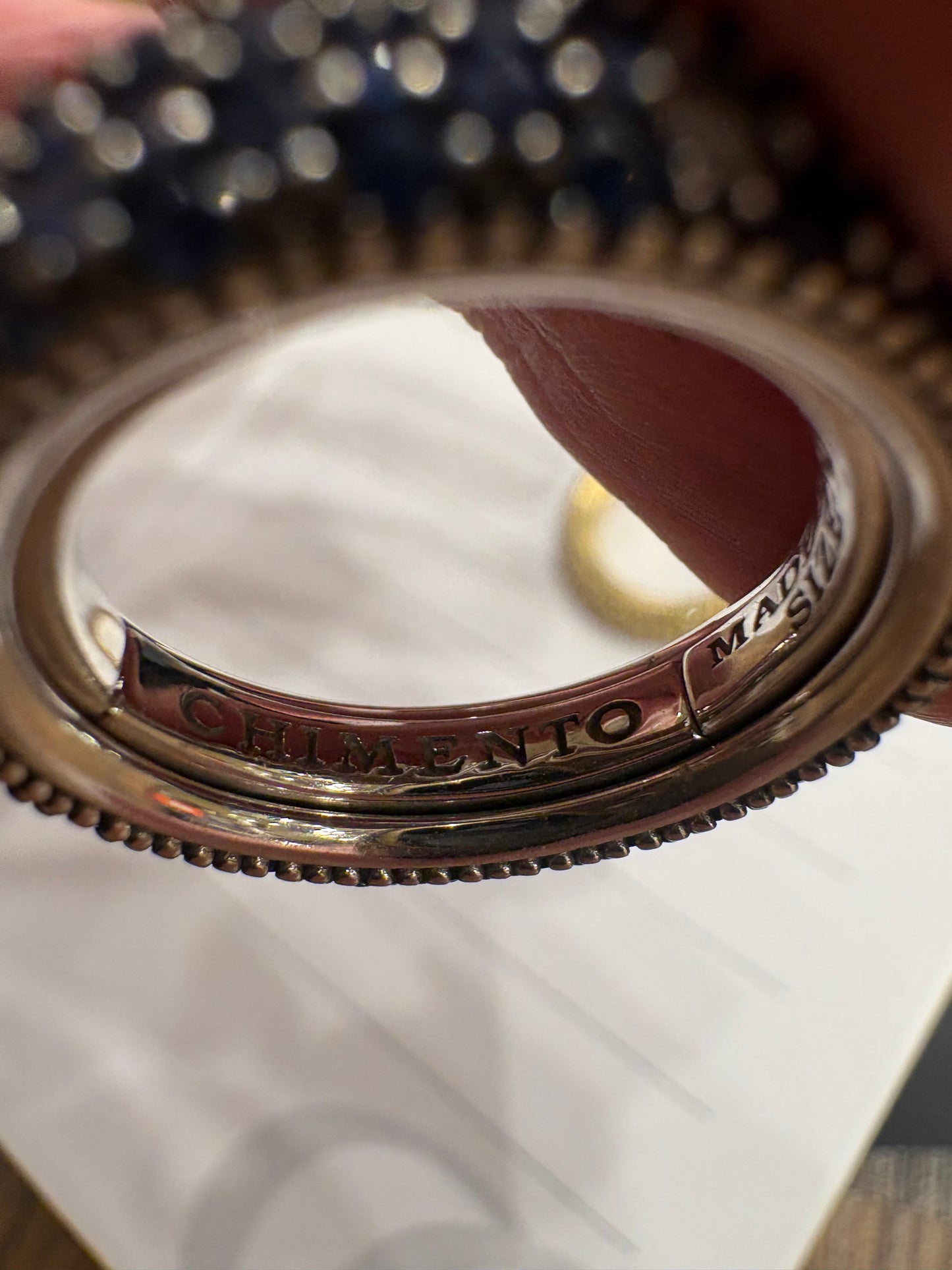 Anello Chimento Forever Star in Oro Giallo con Zaffiri Blu e Diamanti