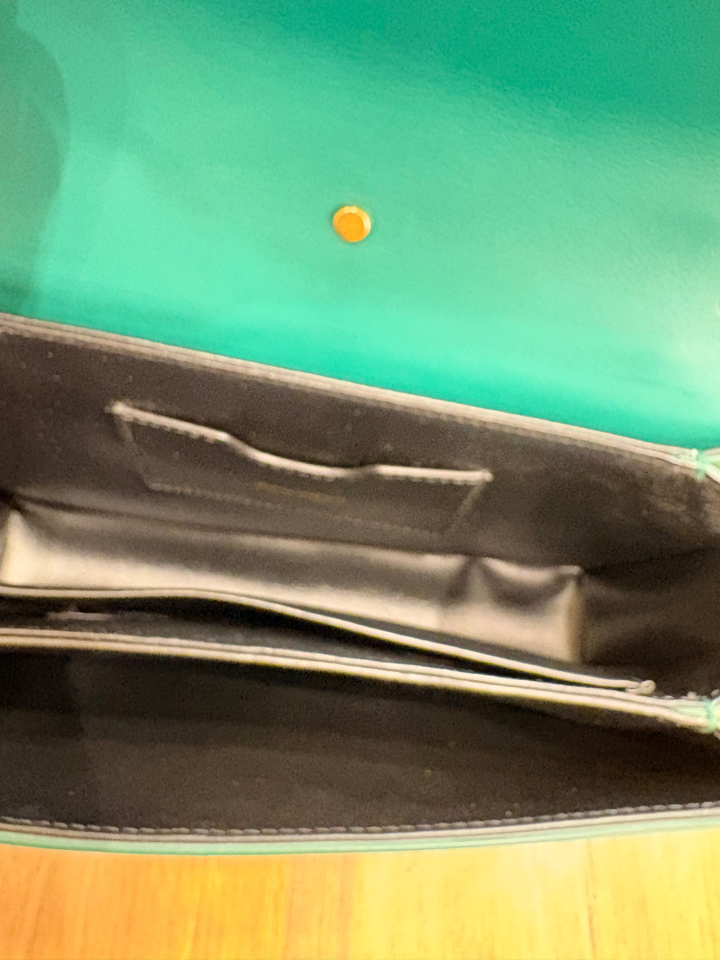 Dolce Gabbana borsa Amore small in vitello verde smeraldo