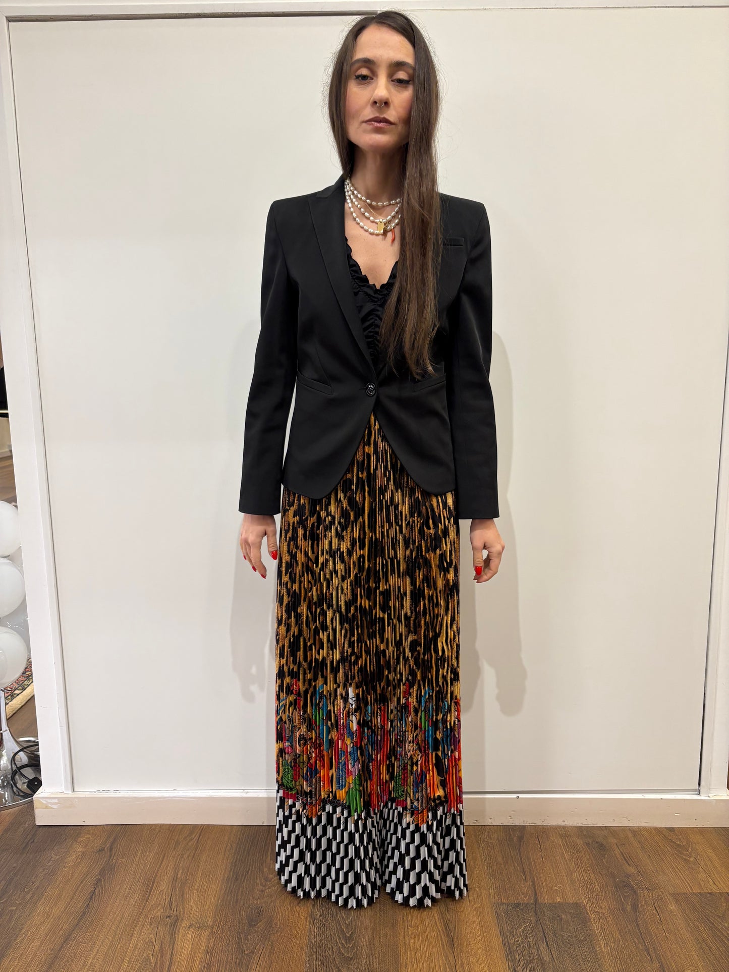 Stella Jean gonna lunga stampa leo ita 44/46