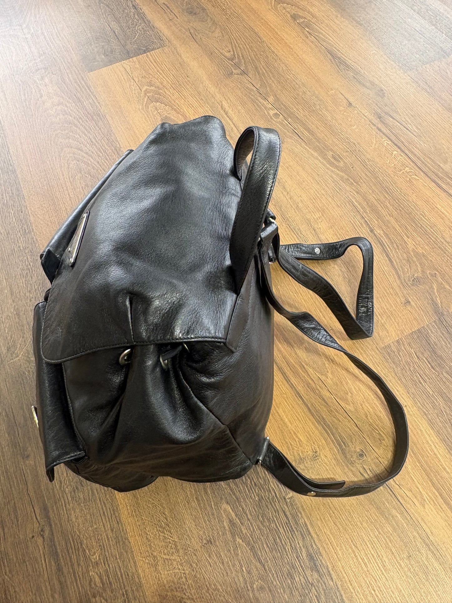 Prada zaino in pelle nero