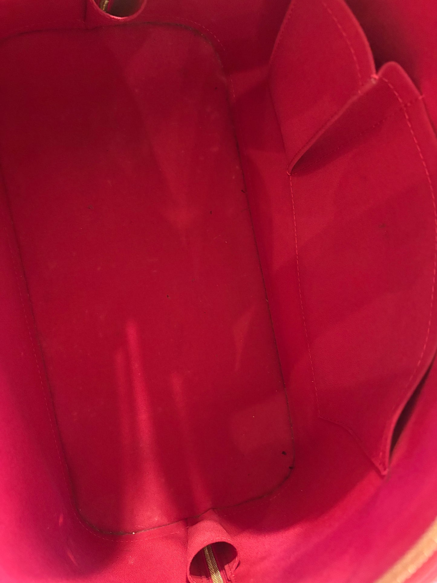 Louis Vuitton Borsa Alma GM in Pelle Monogram Vernis Rosso Fuoco