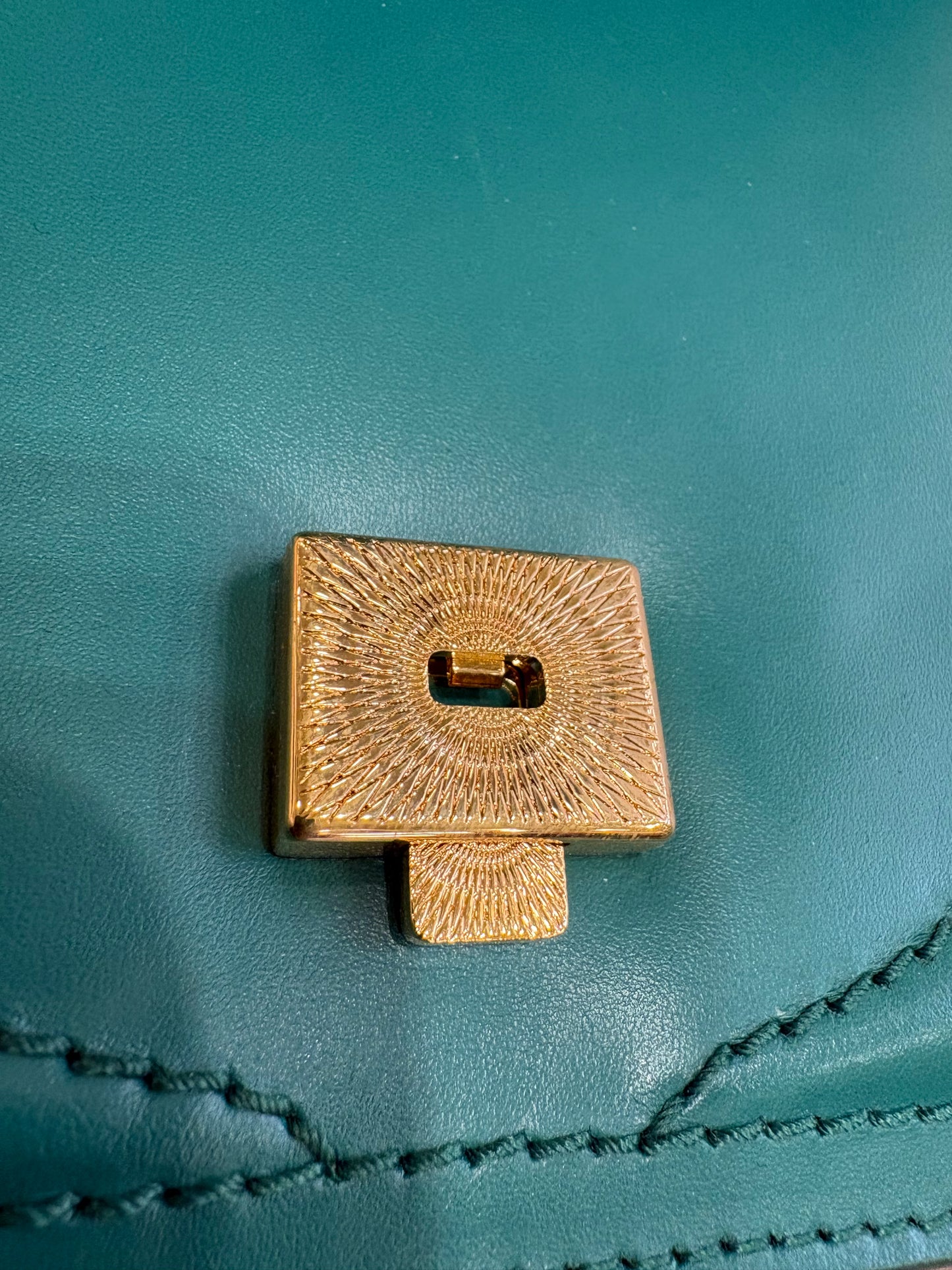 Dolce Gabbana borsa Amore small in vitello verde smeraldo