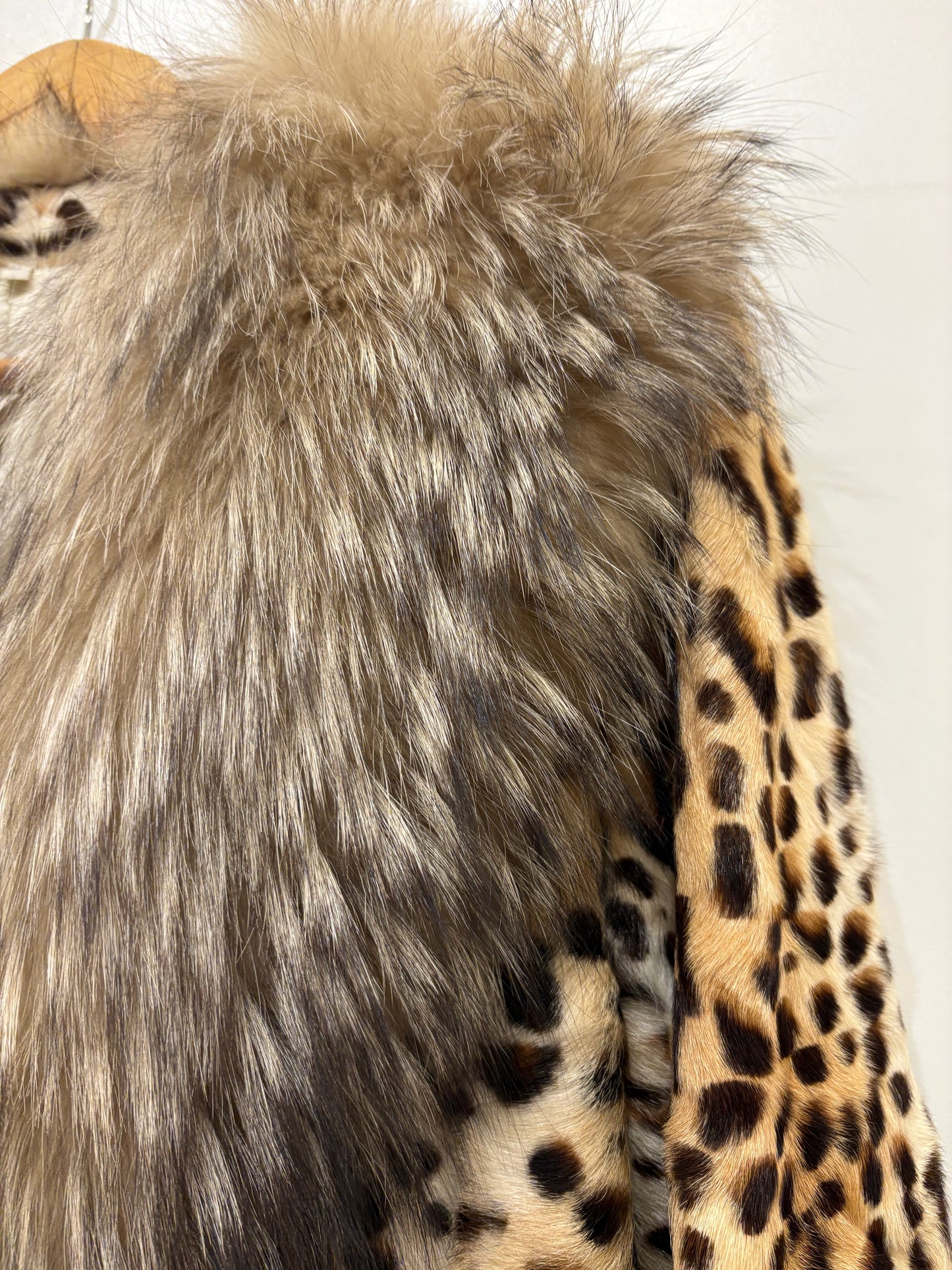 Giacca in lapin e revers in volpe .ita Xs