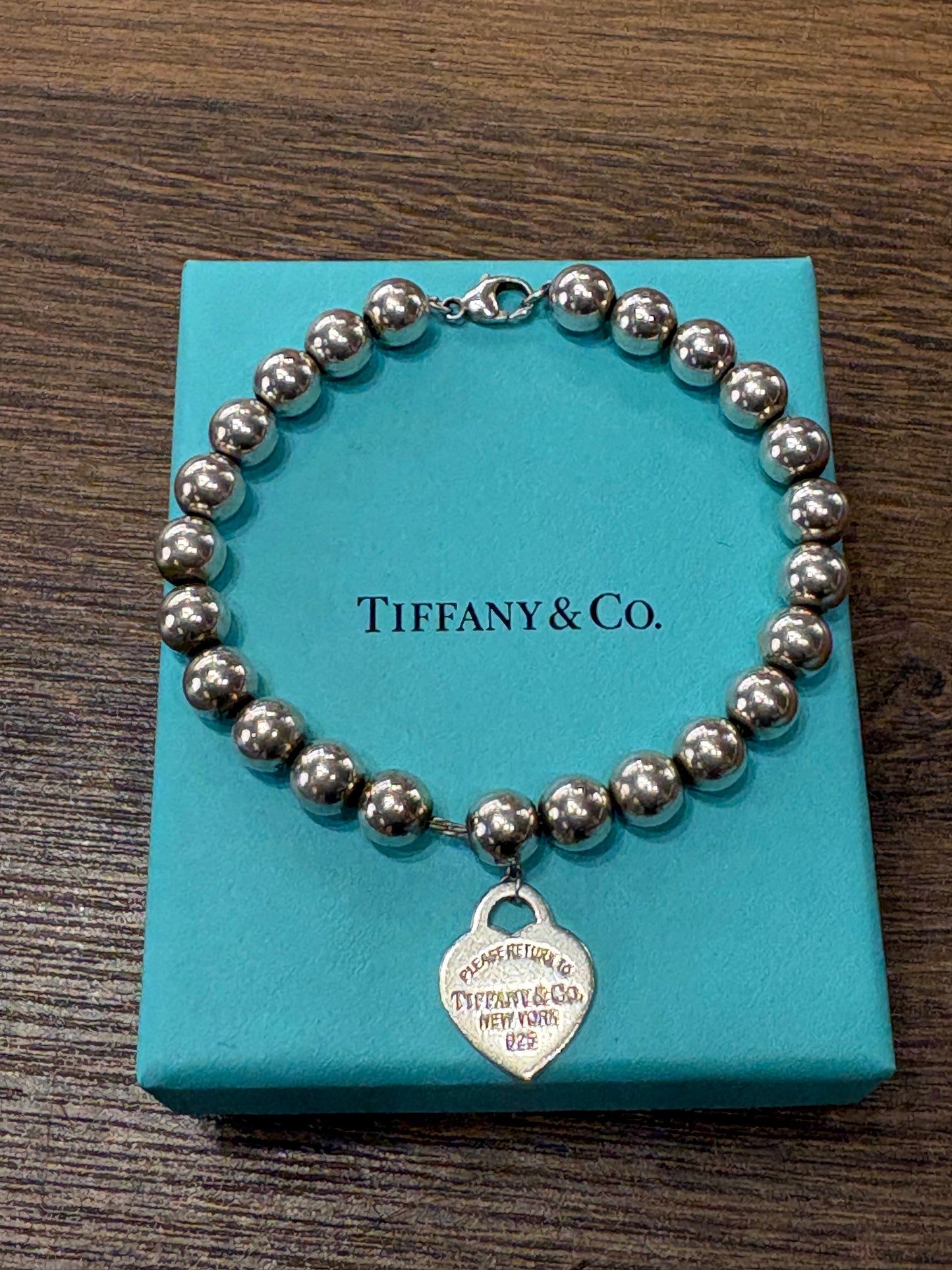 Tiffany &Co. Bracciale Heart Tag in argento, 8 mm ( 19 cm)