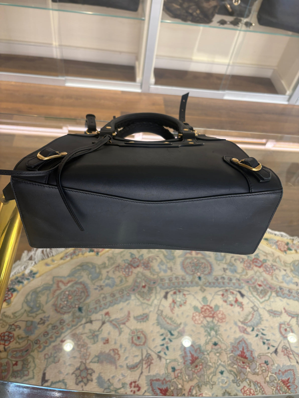Balenciaga Borsa a Mano Neo Classic Small City in Pelle Liscia Nera