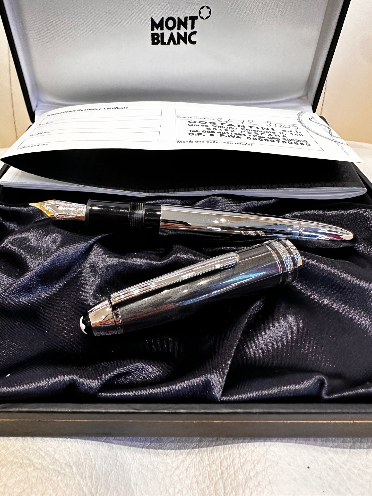 MONTBLANC MEISTERSTÜCK SOLITAIRE STILOGRAFICA 146 LE GRAND ACCIAIO