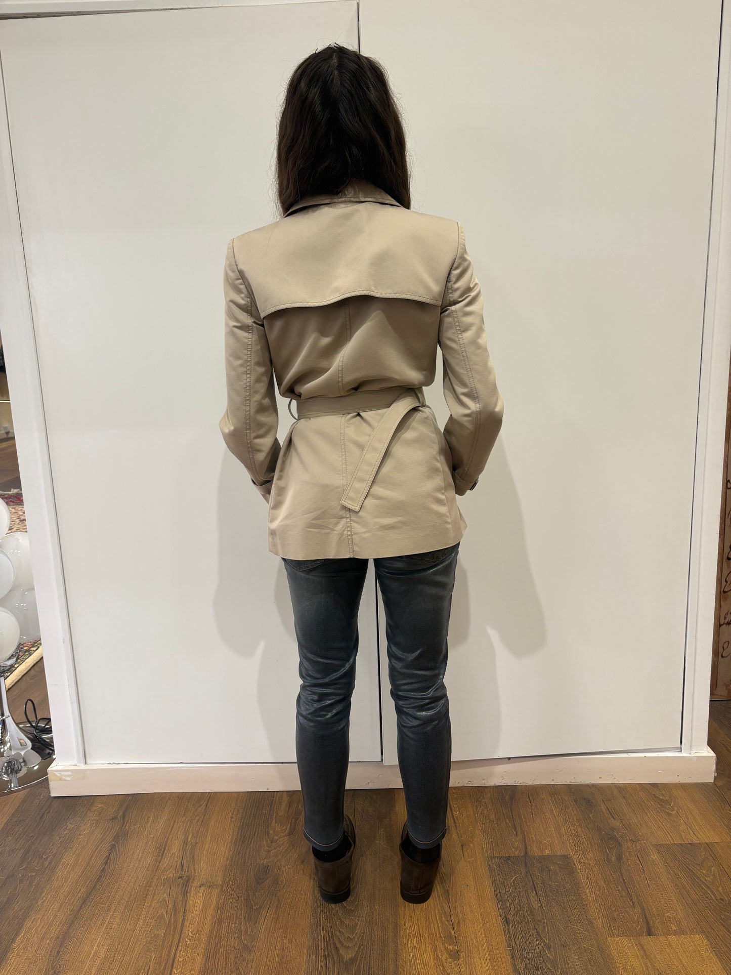 Gucci trench sfoderato S dettagli bamboo