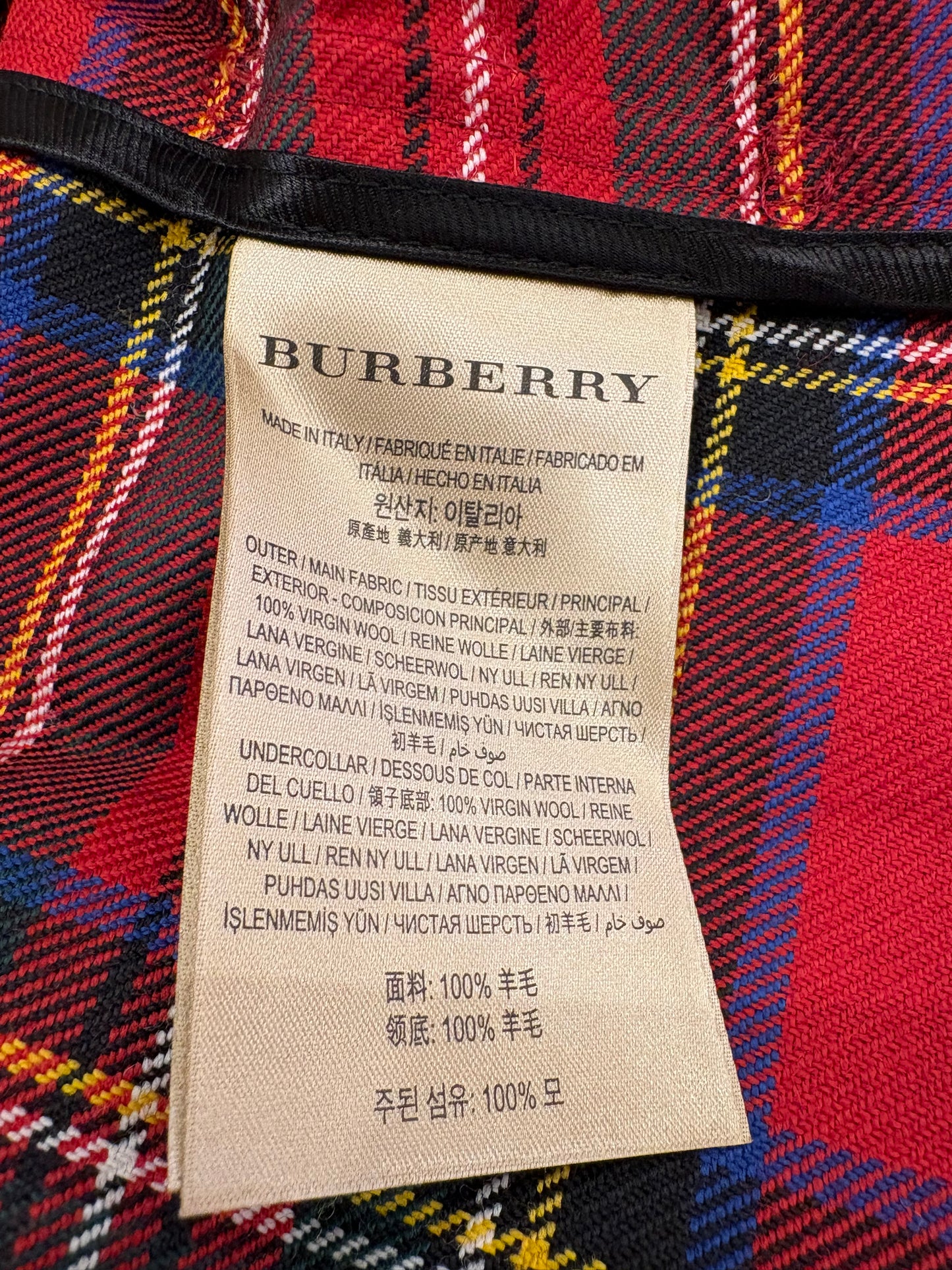 Burberry trench coat  lungo in vinile e lana vergine