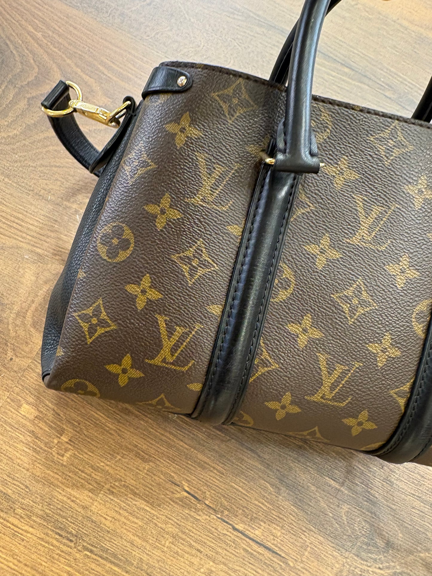Borsa a Mano Louis Vuitton Soufflot BB Monogram Noir