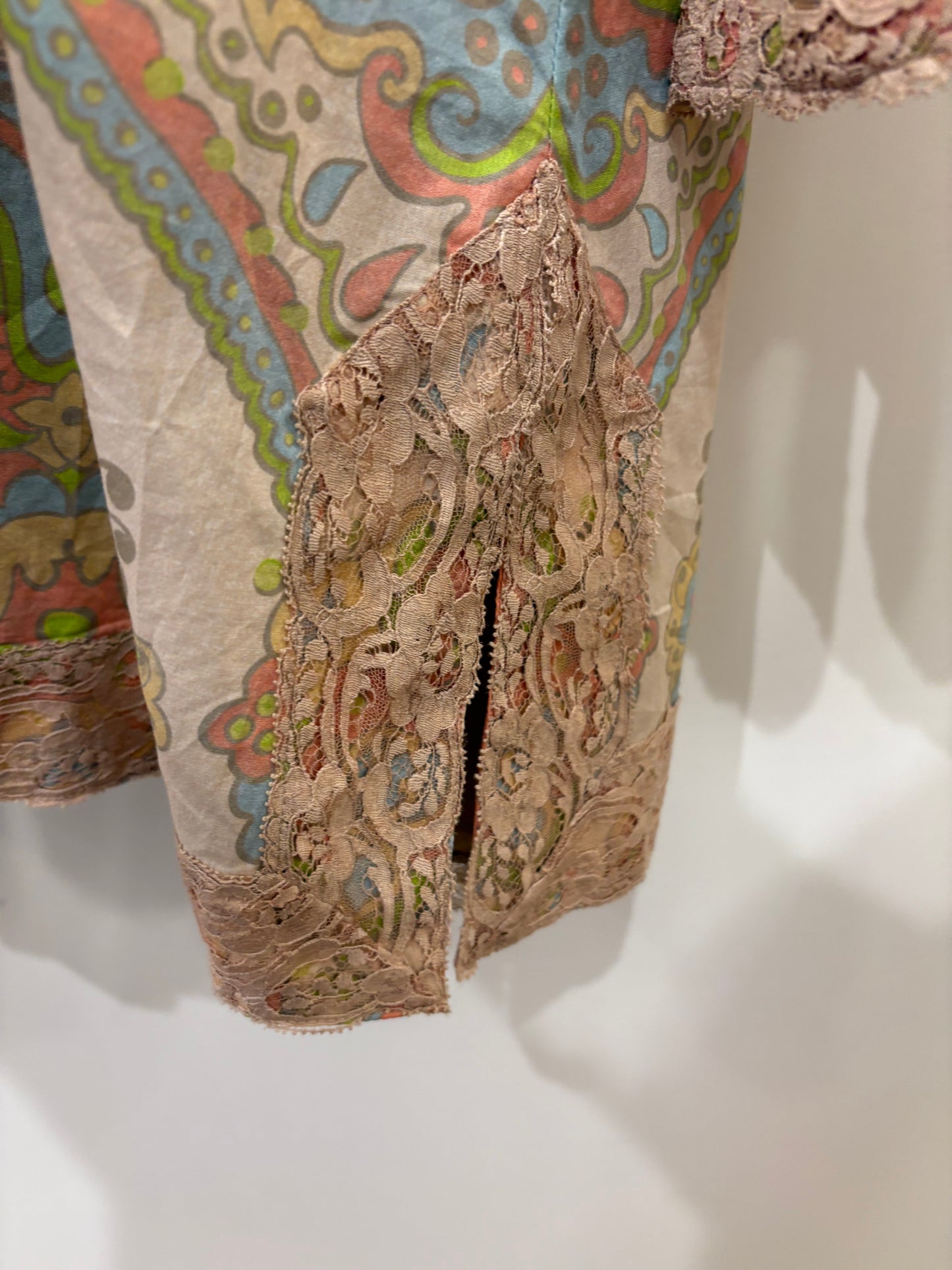 Gucci Kaftano in cotone stampato maniche ampie