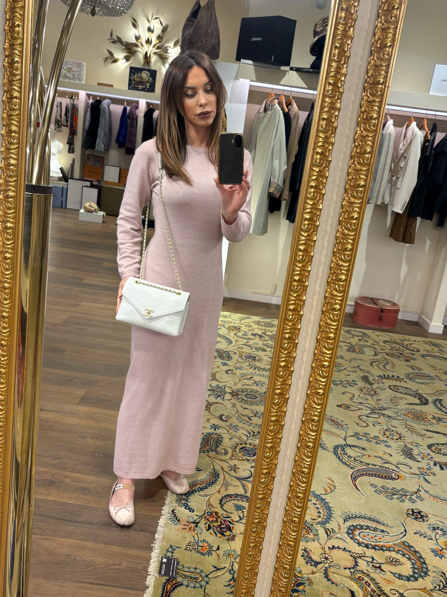 Chanel Triple Compartment in pelle bianca