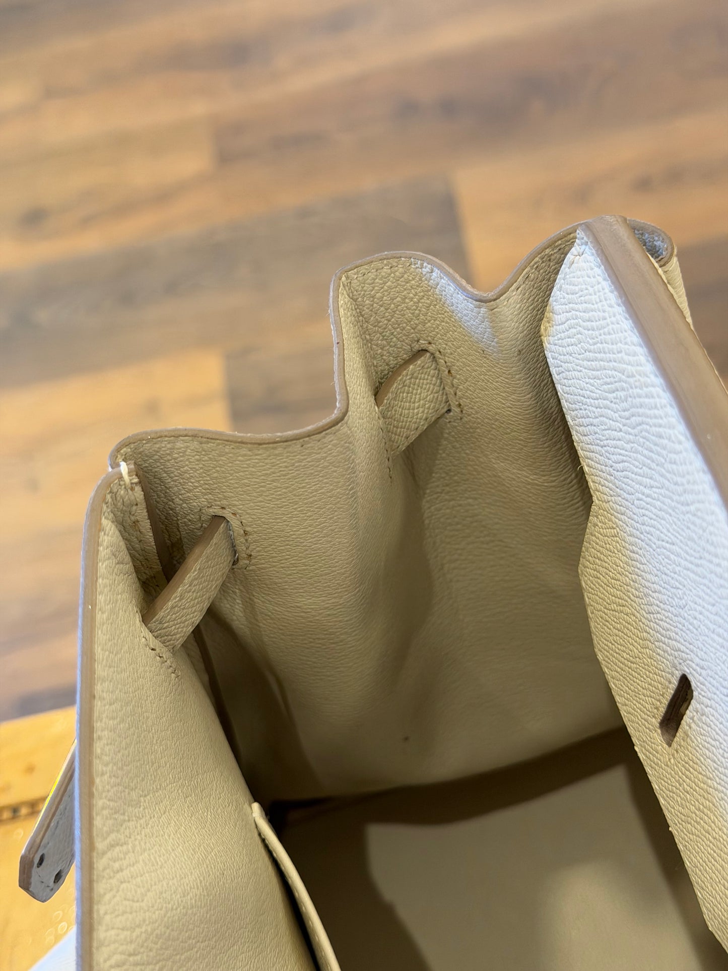 Hermès Birkin 35 colore Craie hardware  gold