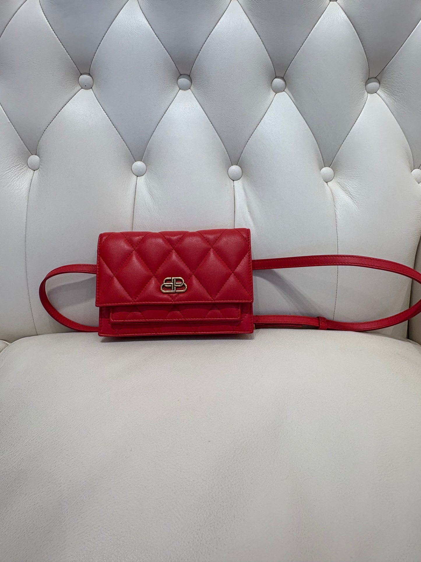 Balenciaga marsupio in pelle matelasse ‘