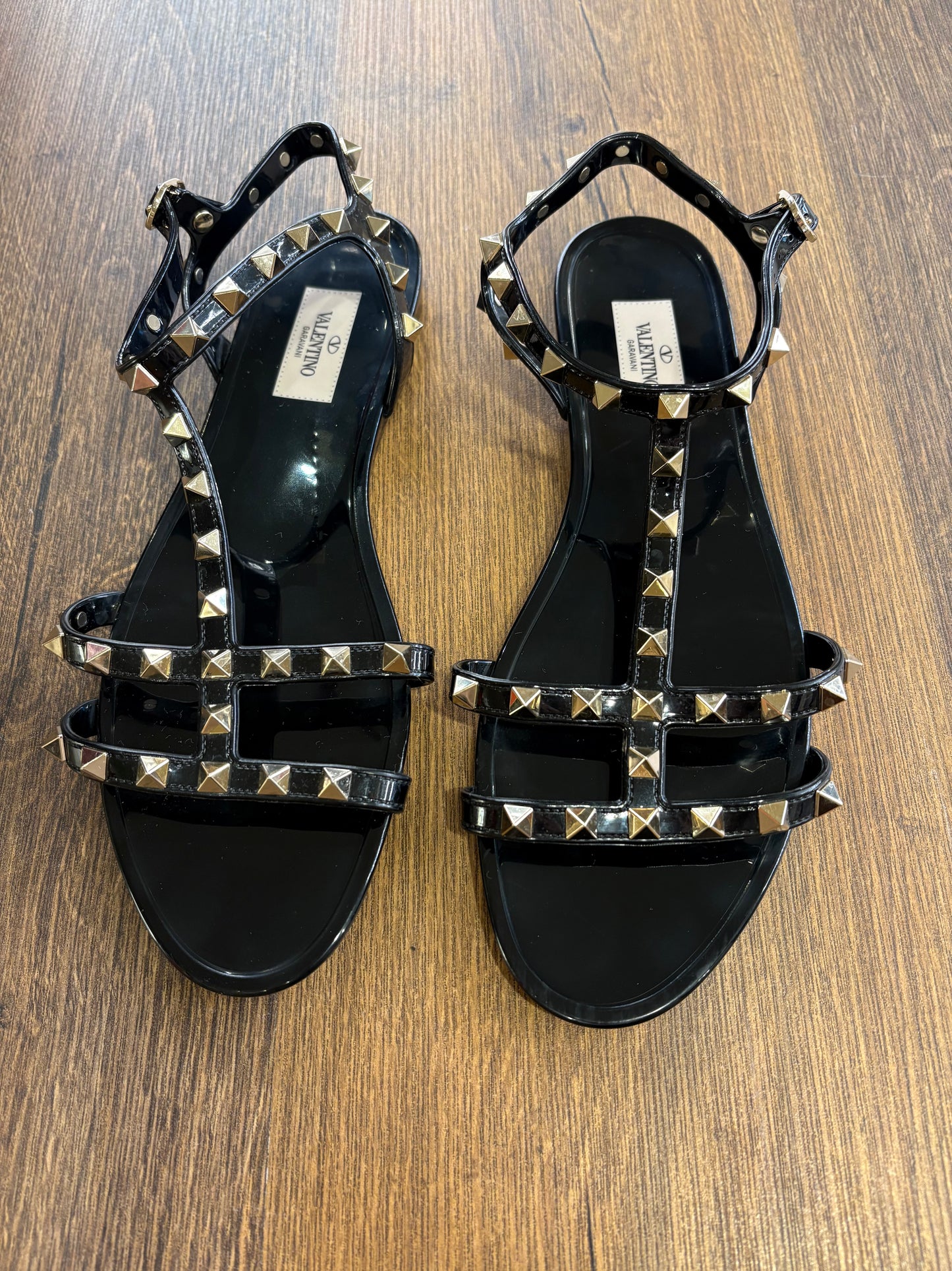 Valentino Garavani  sandali Rockstud in pvc 40