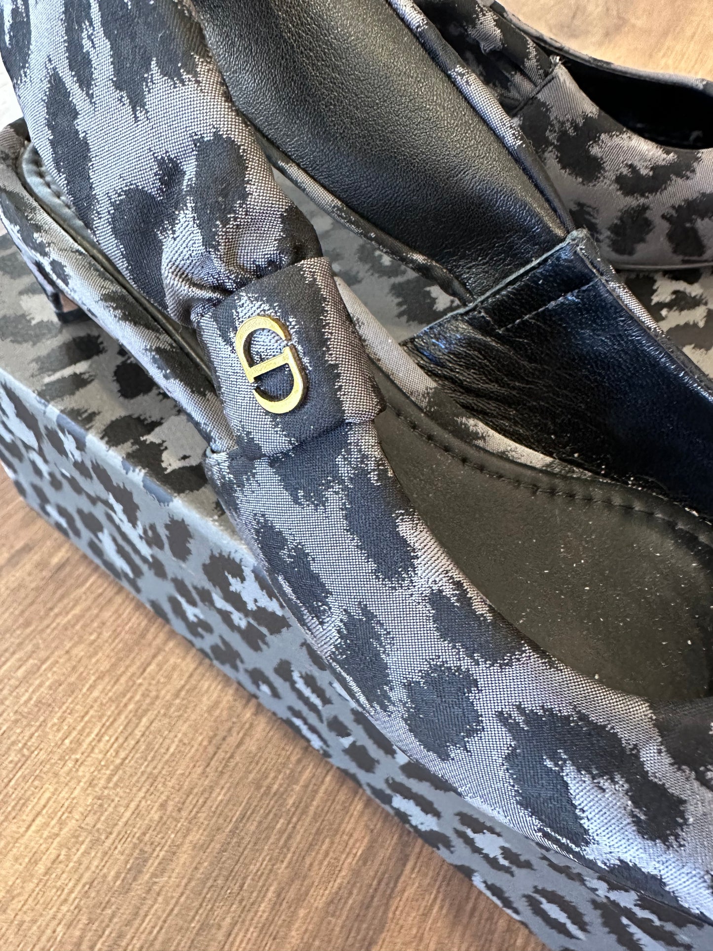 Dior Mizza slingback leo grigio