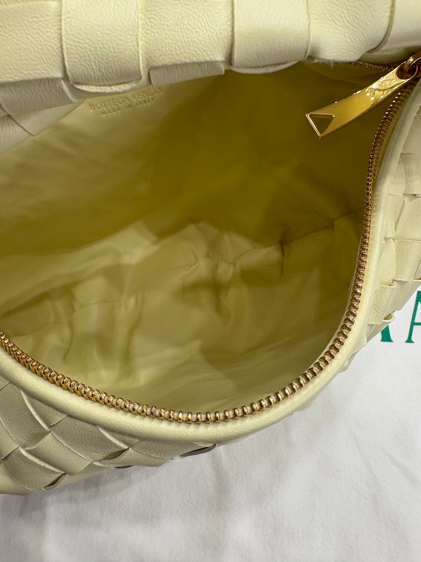 Bottega Veneta Jodie piccola con nodo e motivo intreccio teen