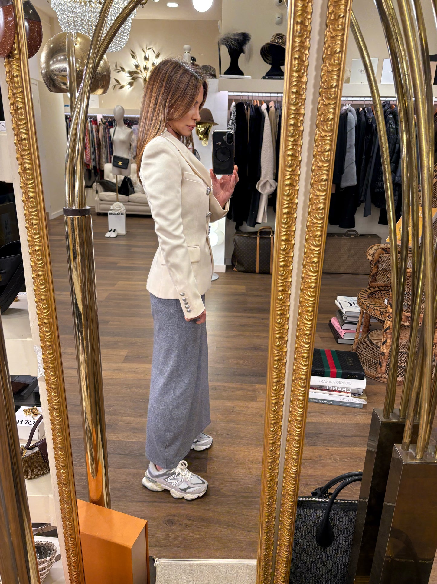 Balmain blazer doppio petto lana