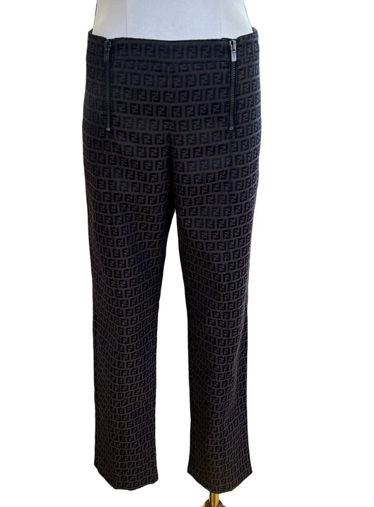 Fendi pantaloni tecnici stampati 44